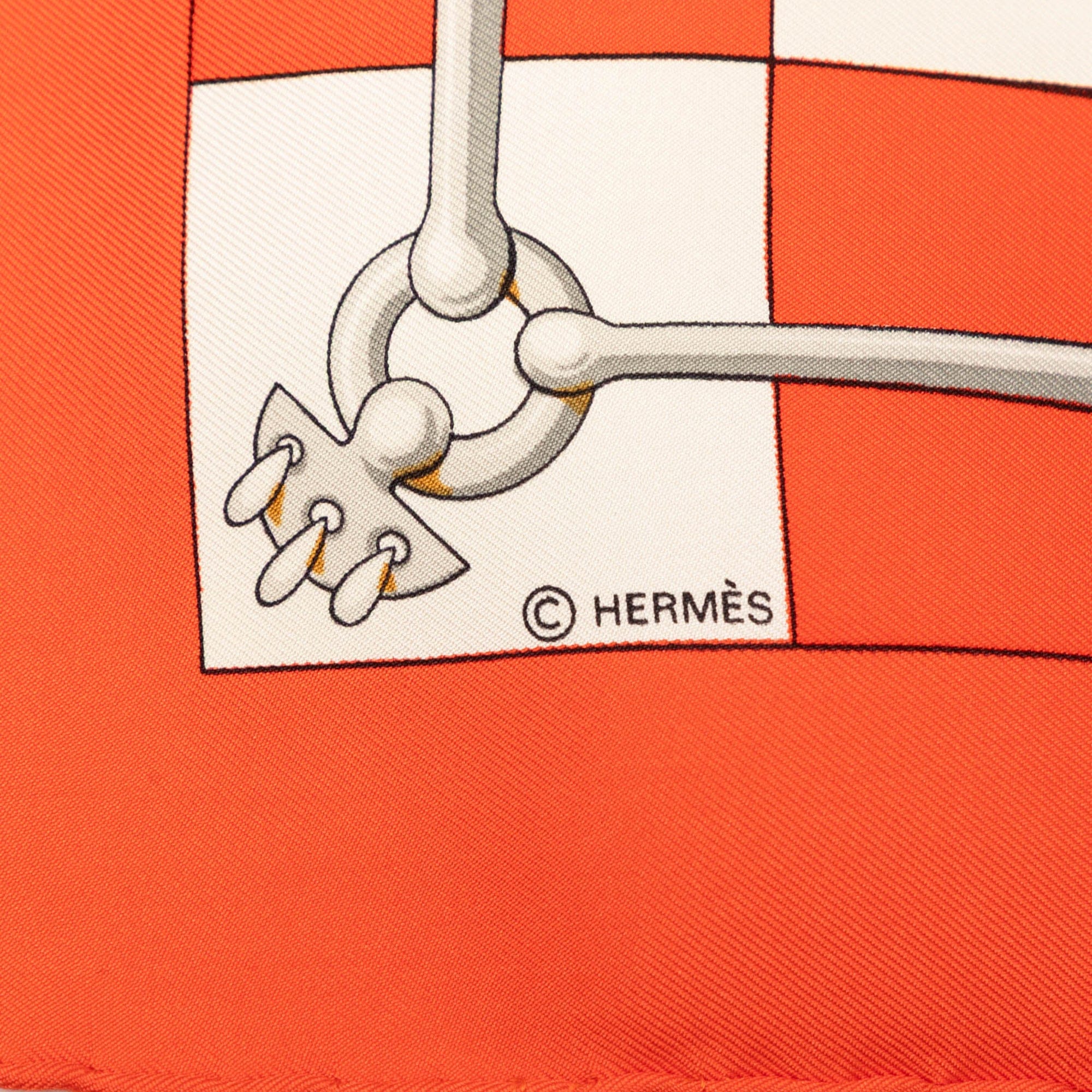 Hermès Cliquetis Silk Scarf 90