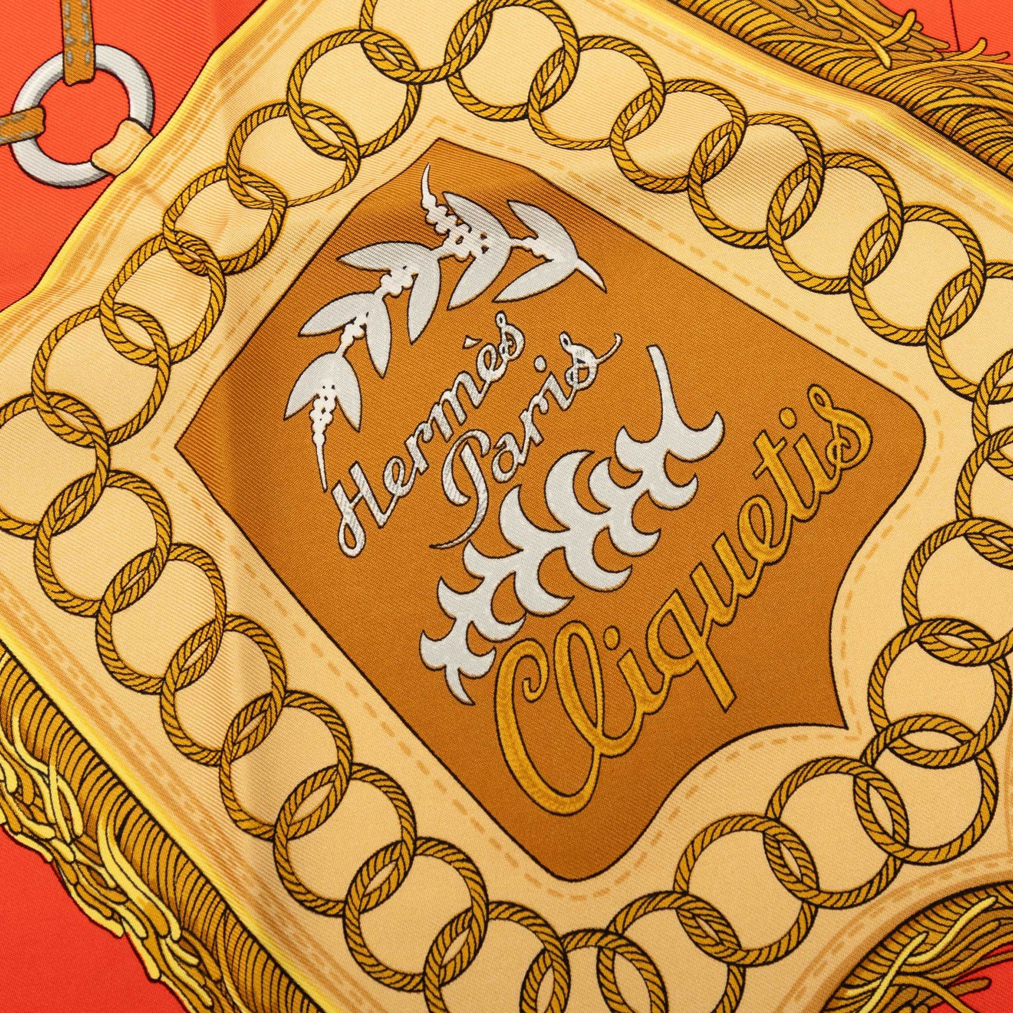 Hermès Cliquetis Silk Scarf 90