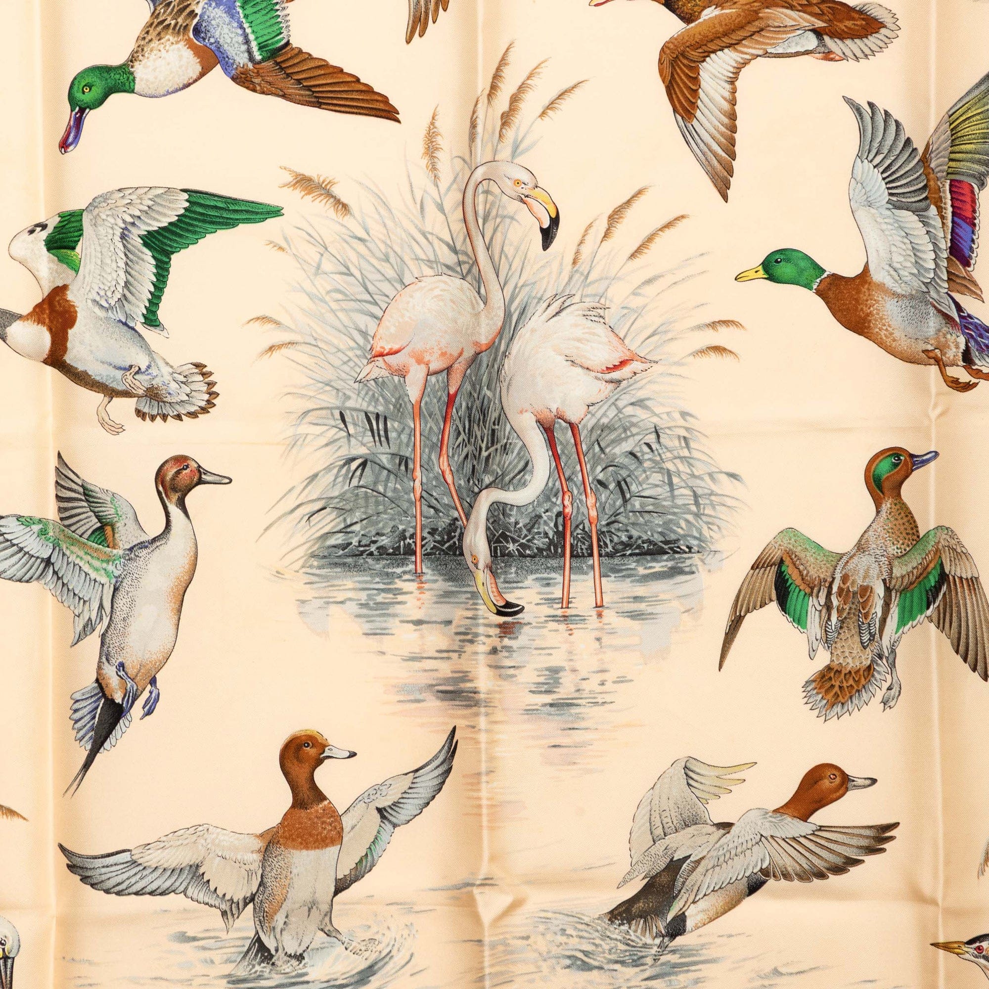 Hermès Halte en Camargue Silk Scarf 90