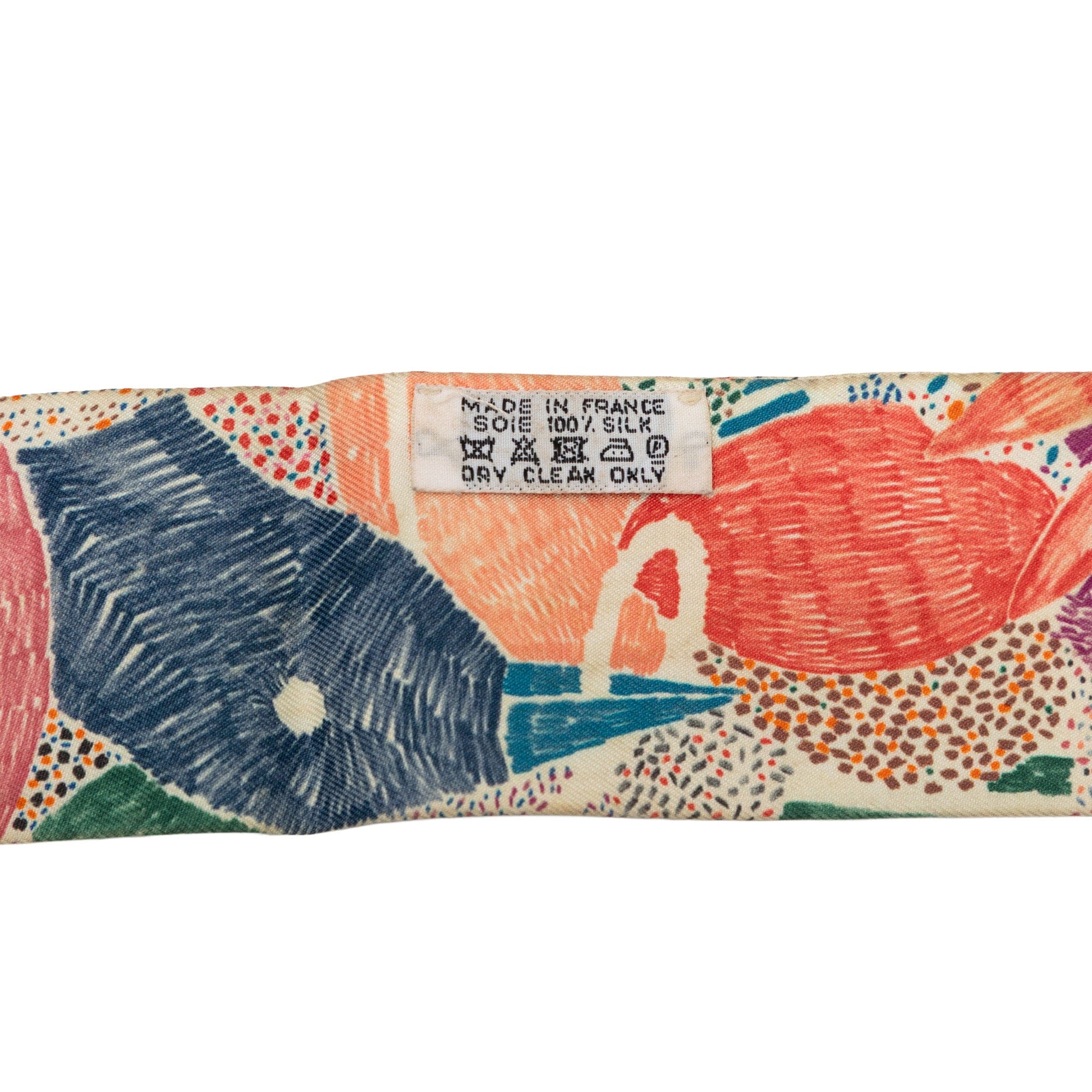 Hermès Chacun Fait Son Nid Silk Twilly Scarf