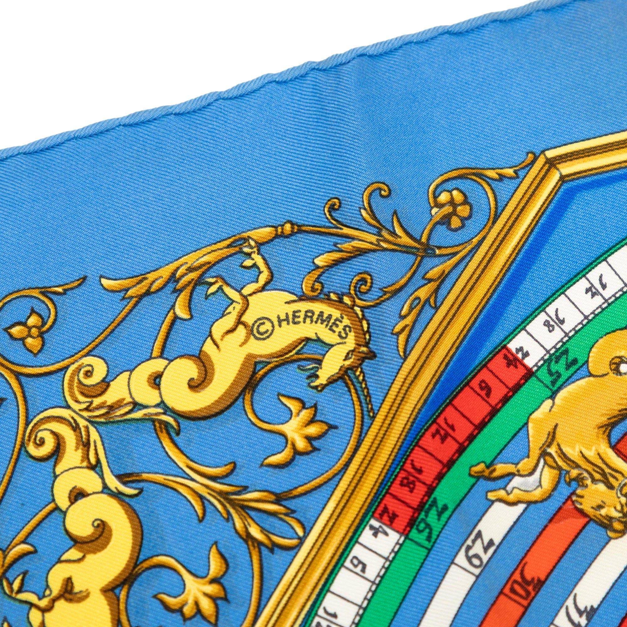 Hermès Astrologie Dies et Hore Silk Handkerchief