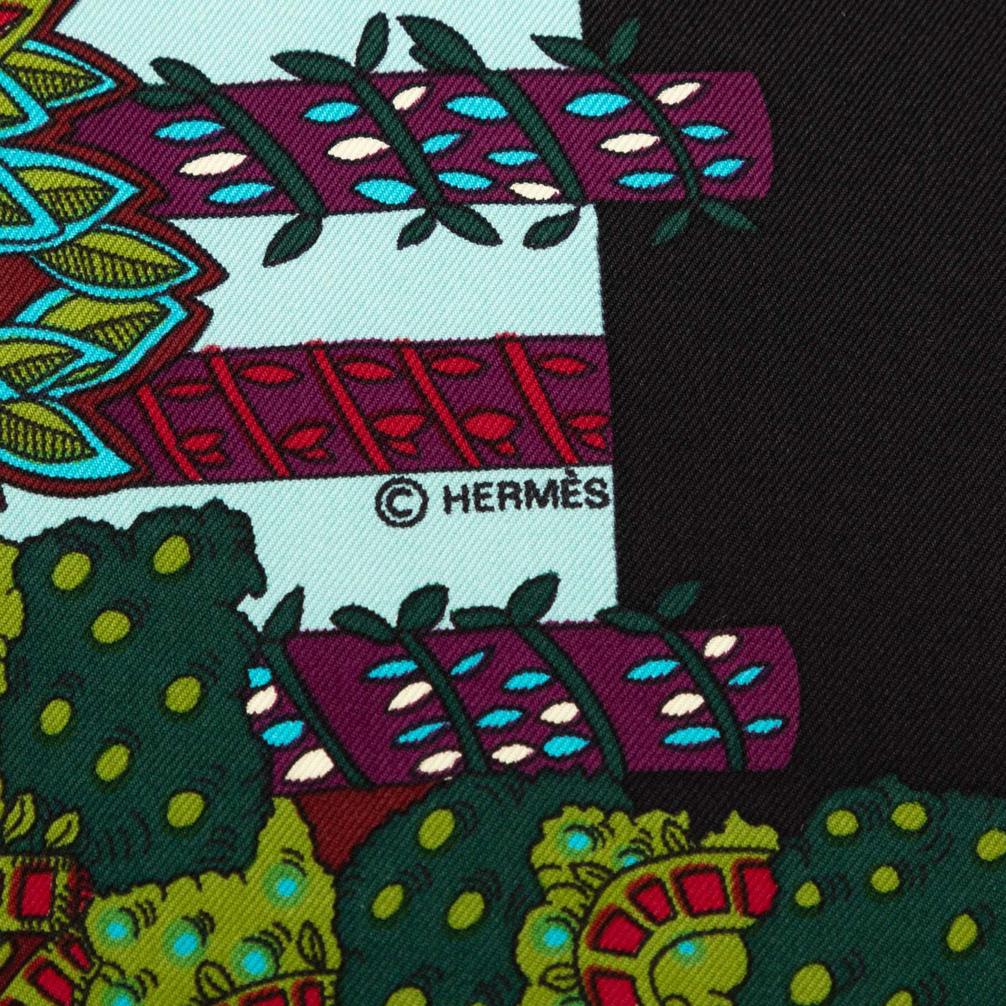 Hermès Le Paradis du Roy Silk Scarf 90