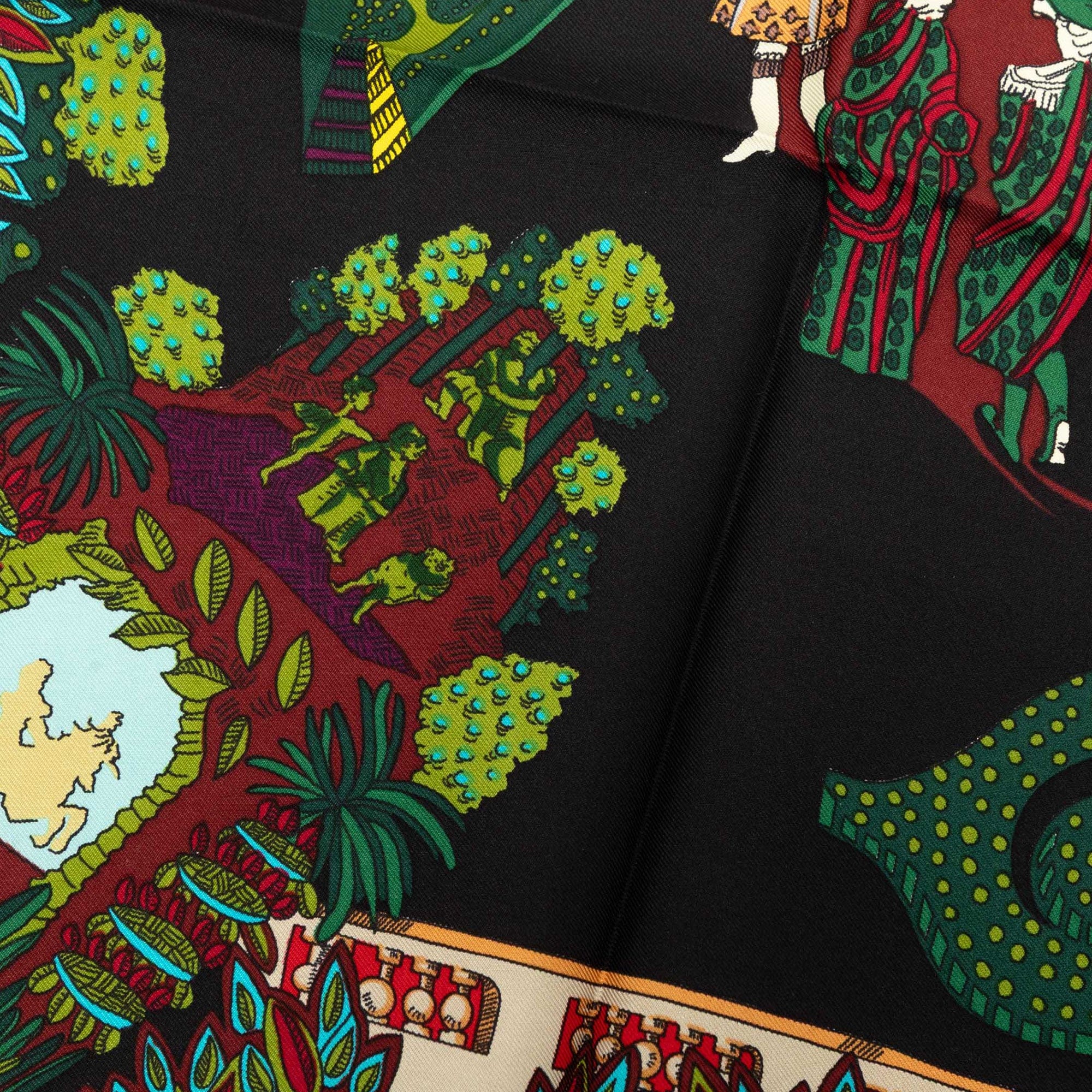 Hermès Le Paradis du Roy Silk Scarf 90