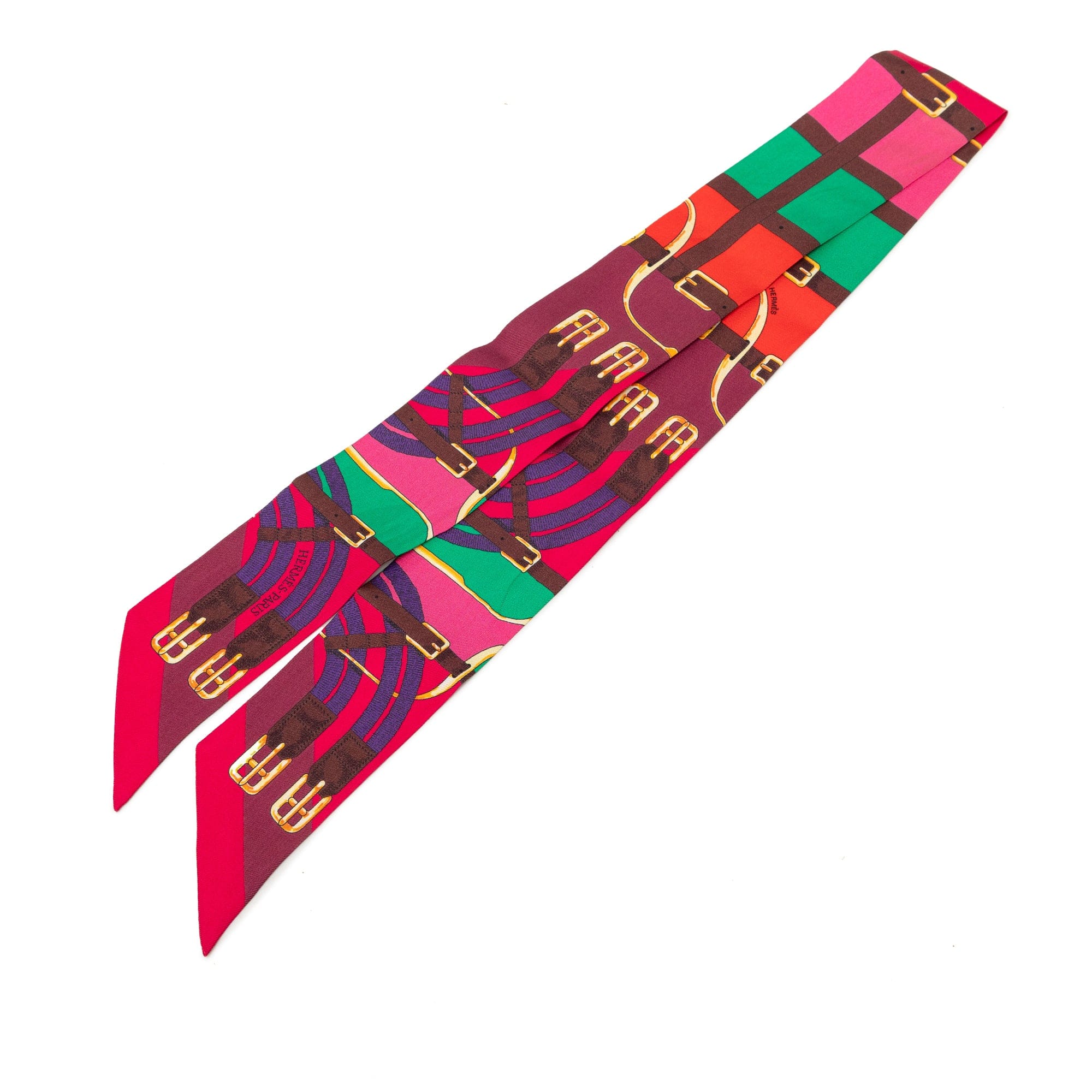 Hermès Mors a Jouets Twilly Silk Scarf