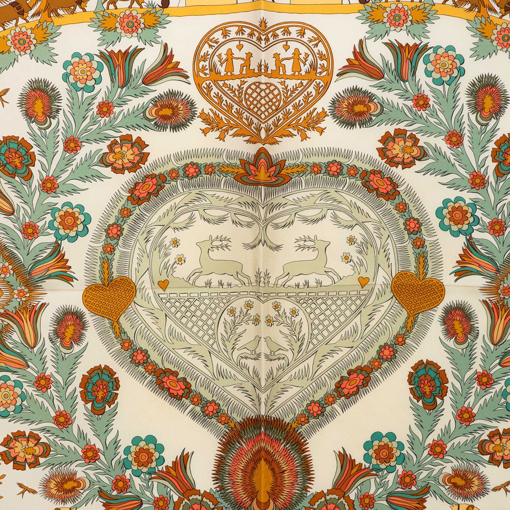 Hermès Decoupages Silk Scarf 90