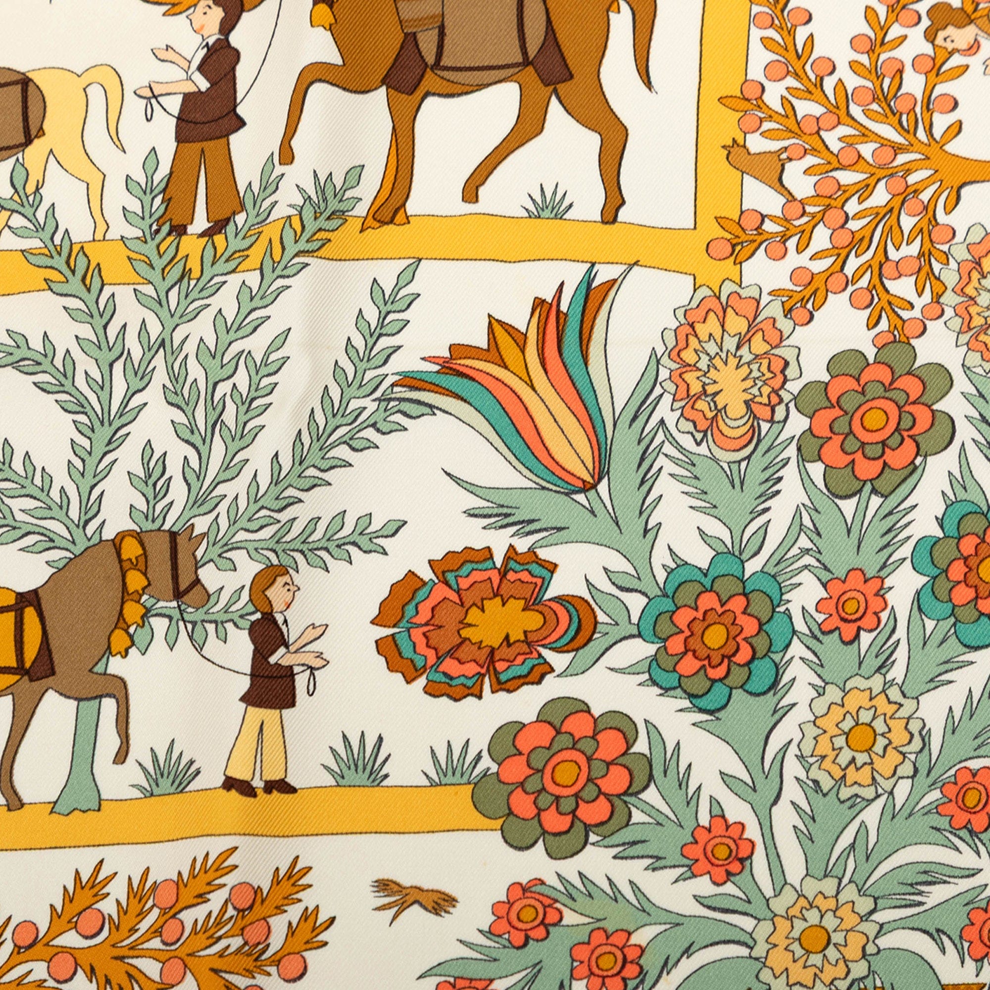 Hermès Decoupages Silk Scarf 90