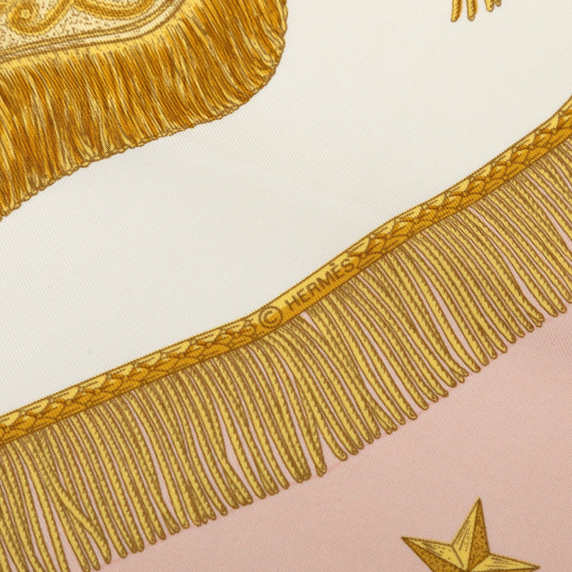 Hermès Poste et Cavalerie Silk Scarf 90
