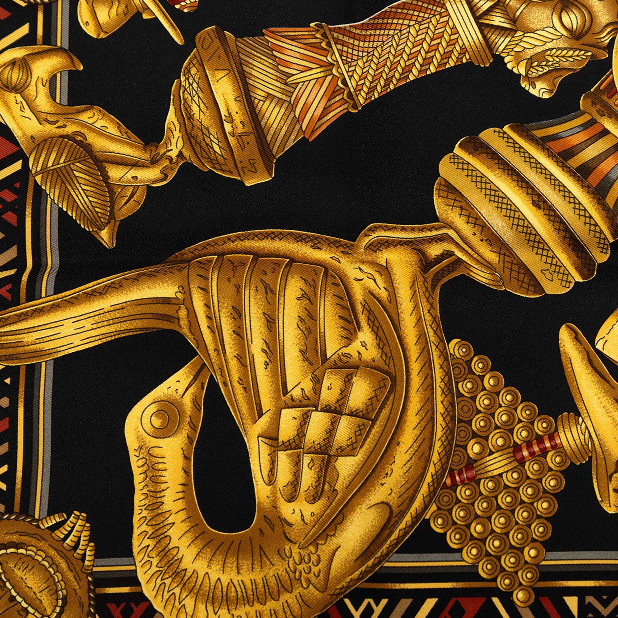 Hermès L Or des Chefs Silk Scarf 90