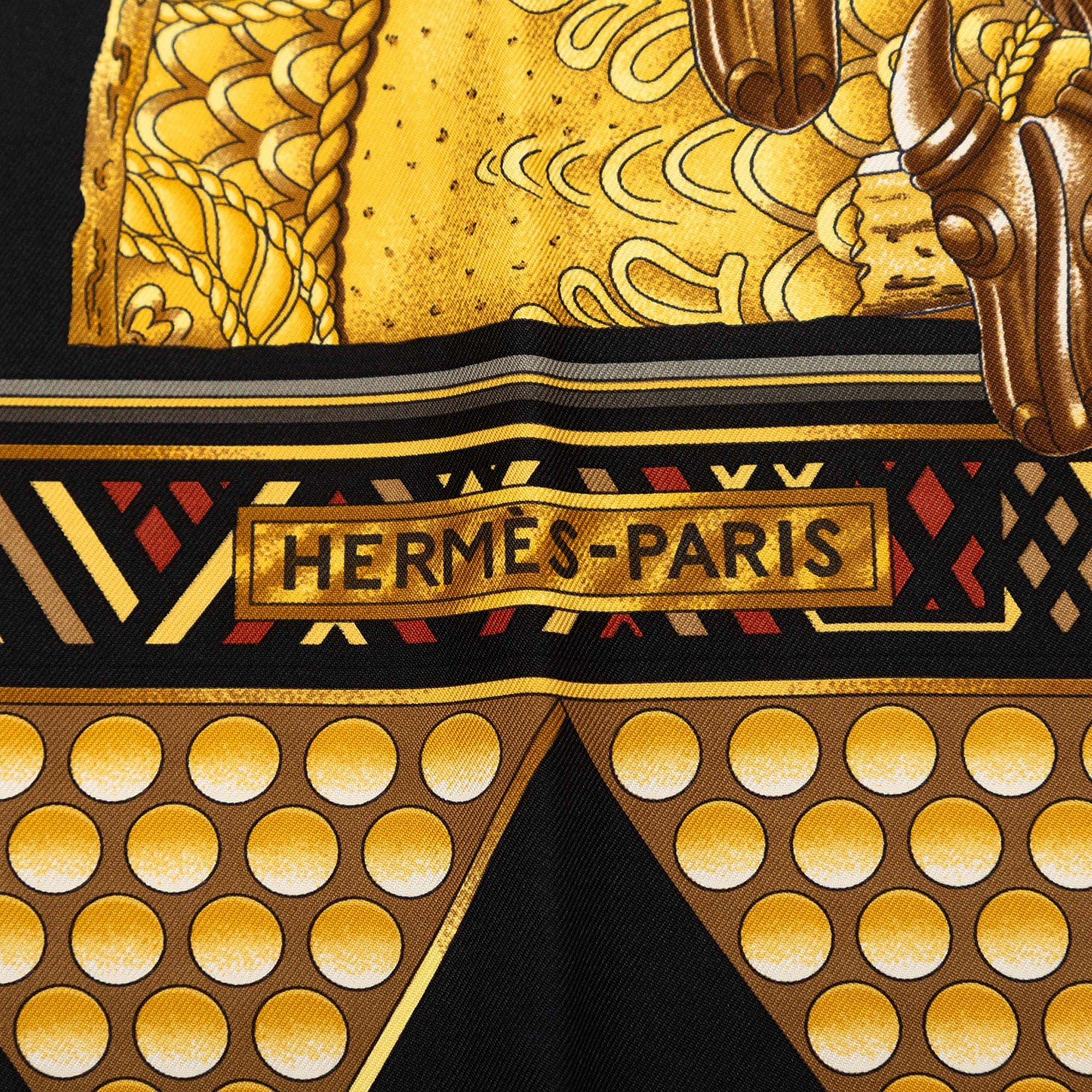 Hermès L Or des Chefs Silk Scarf 90