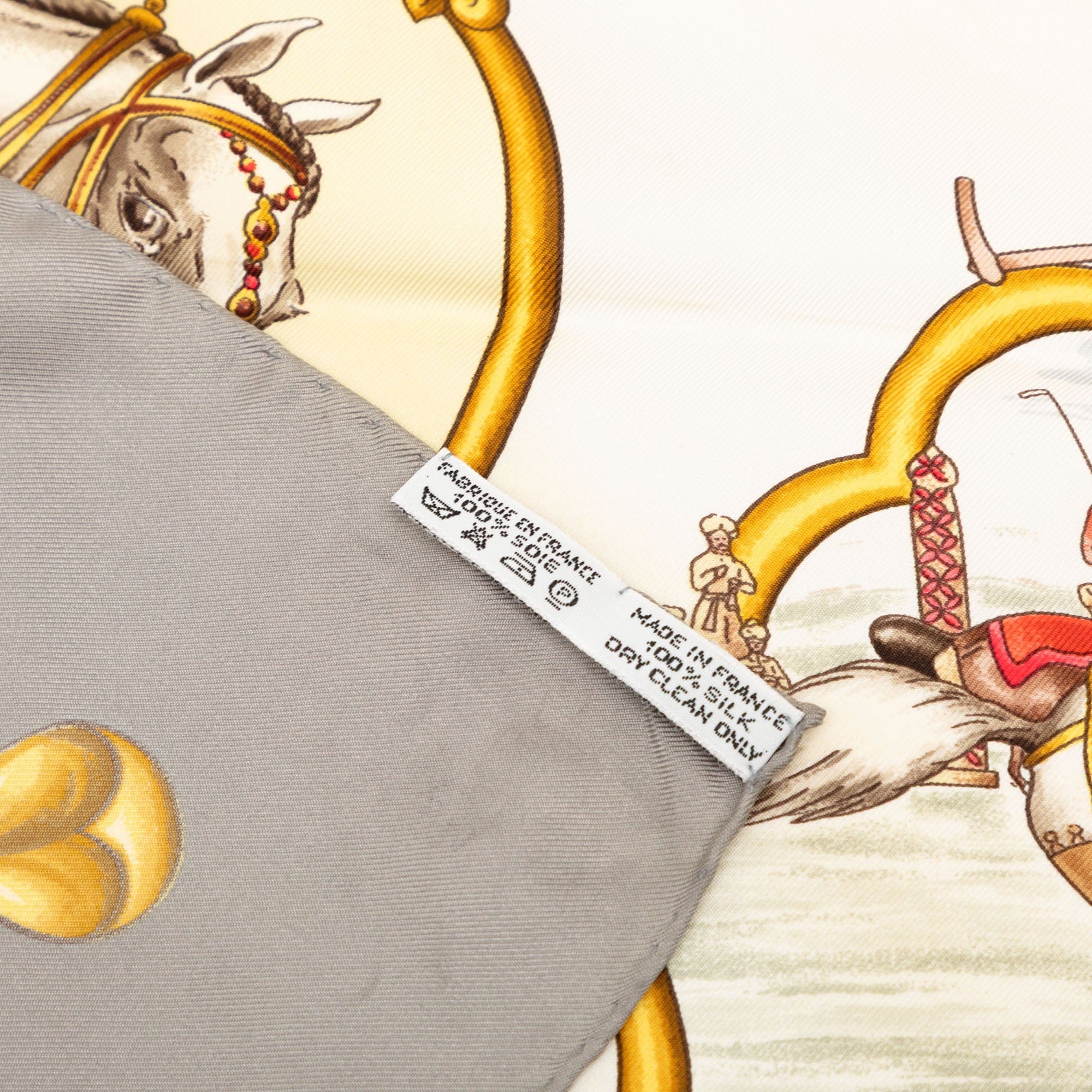 Hermès Les Chevaux des Moghols Silk Scarf 90