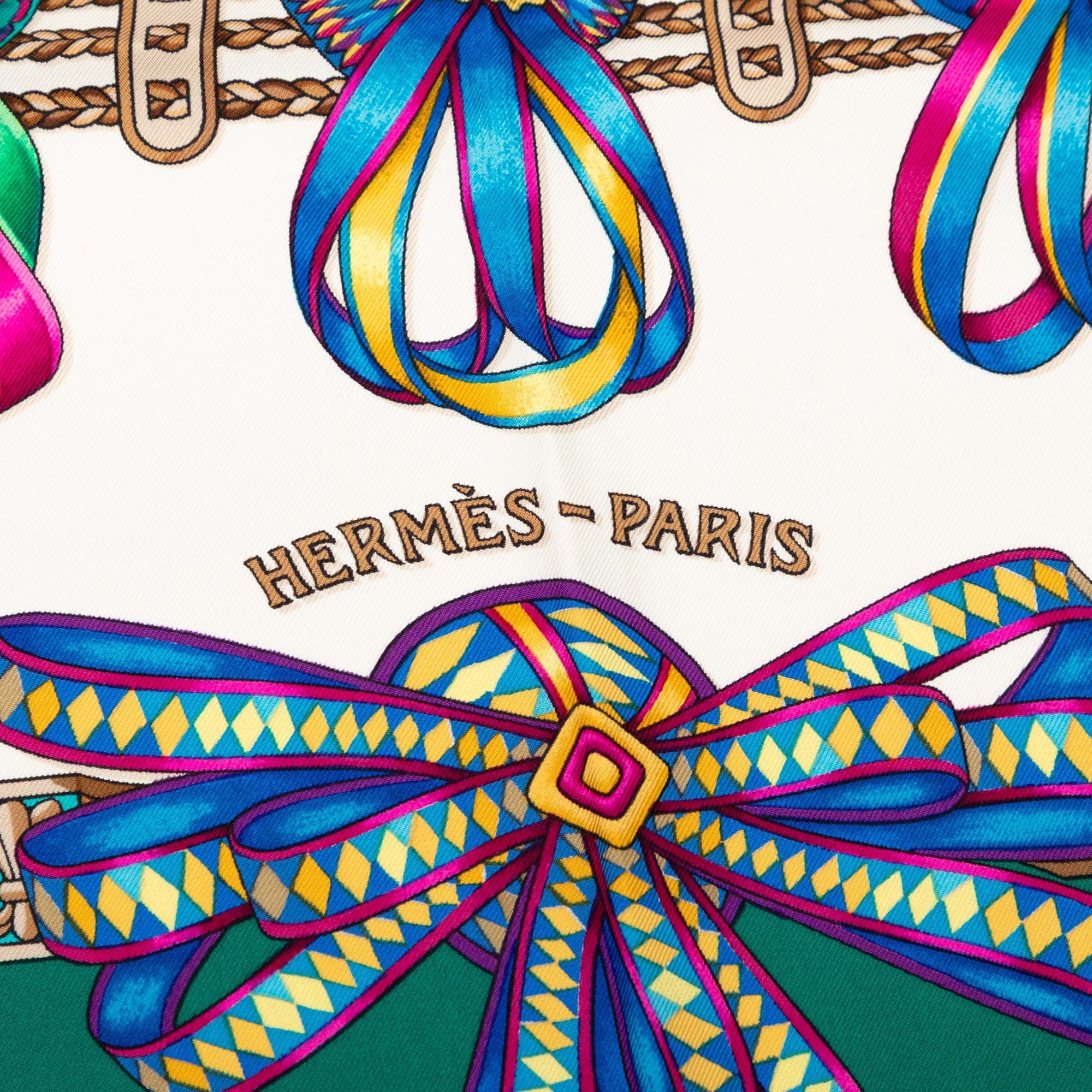 Hermès Les Rubans du Cheval Silk Scarf 90
