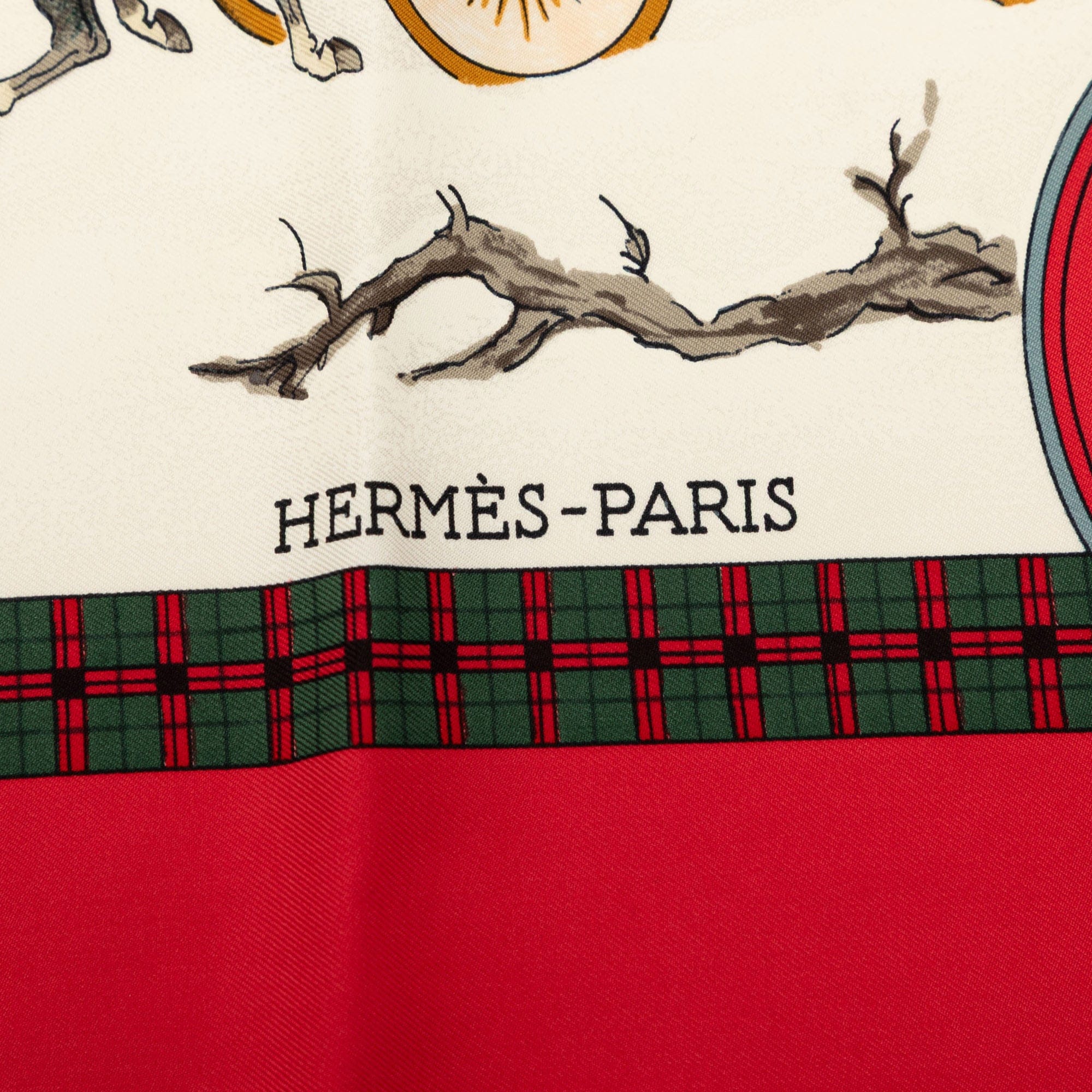 Hermès L Hiver En Poste Silk Scarf 90