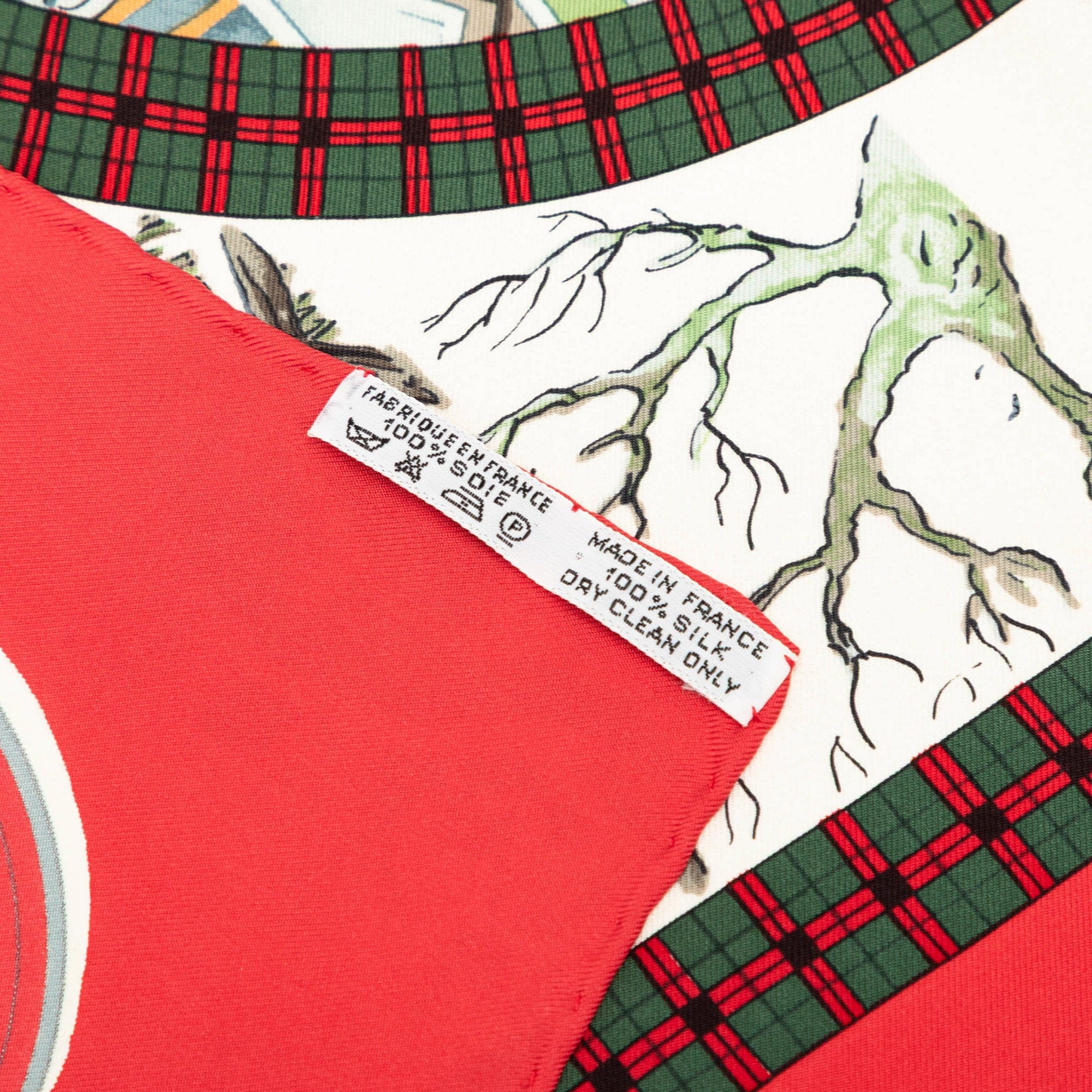 Hermès L Hiver En Poste Silk Scarf 90