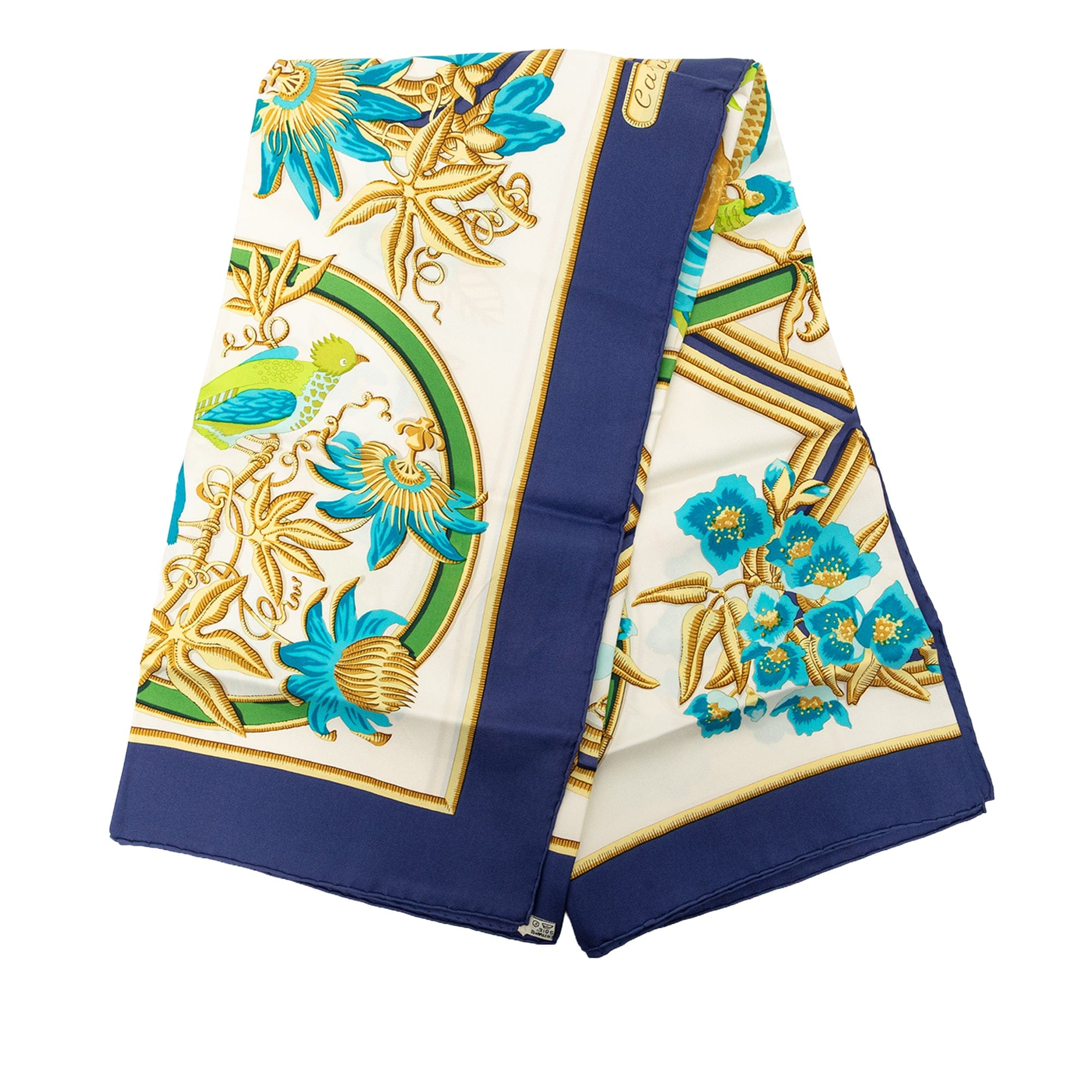 Hermès Caraibes Silk Scarf 90