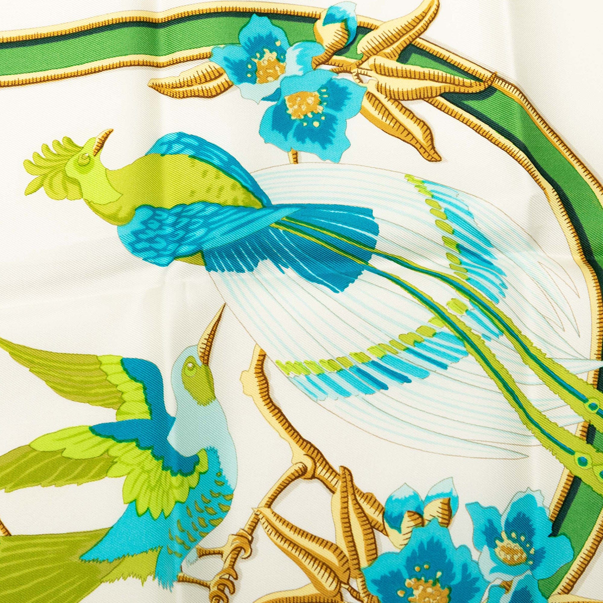 Hermès Caraibes Silk Scarf 90