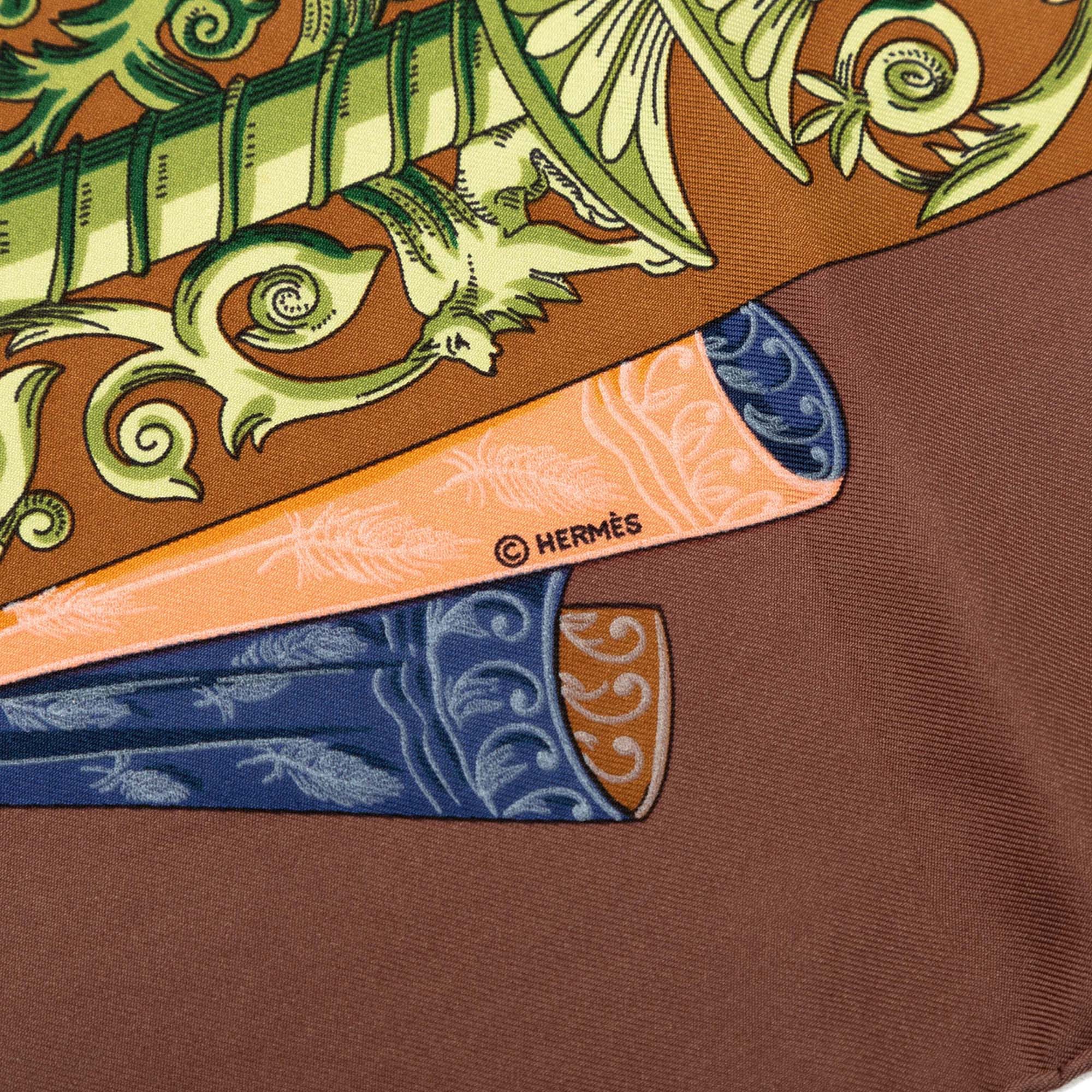 Hermès L Atlantide Silk Scarf 90