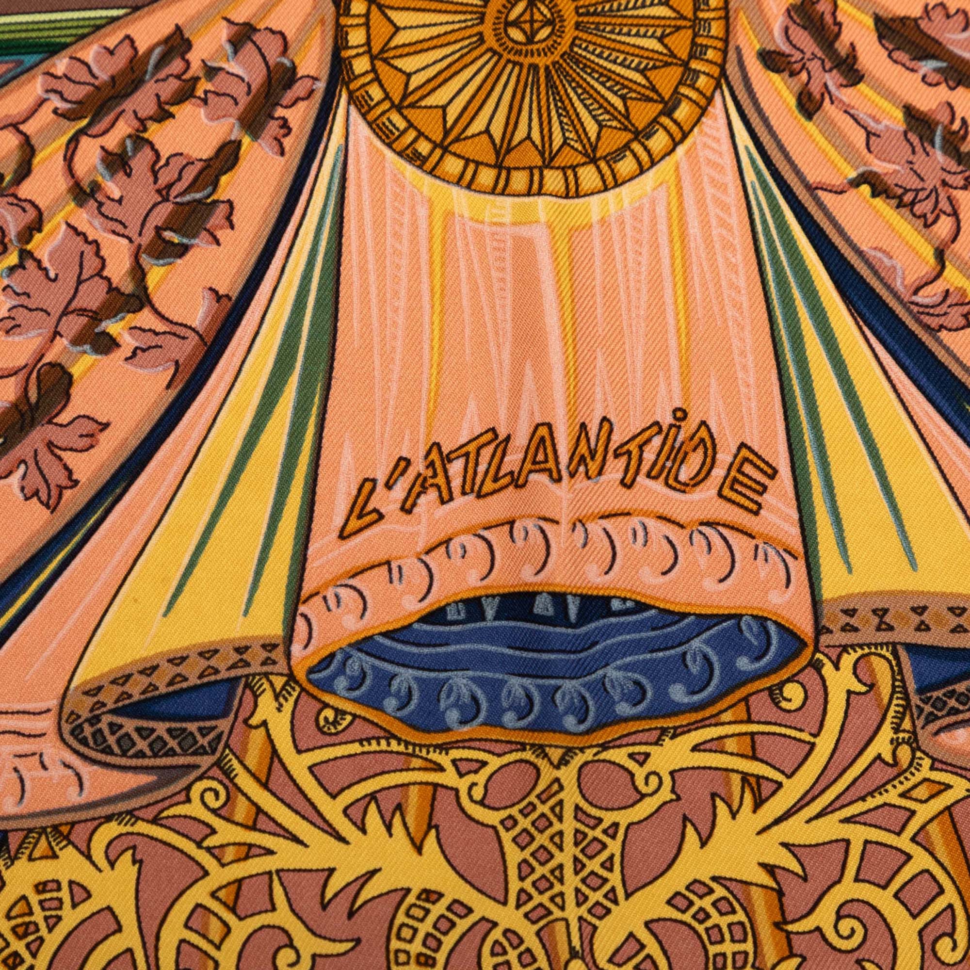 Hermès L Atlantide Silk Scarf 90