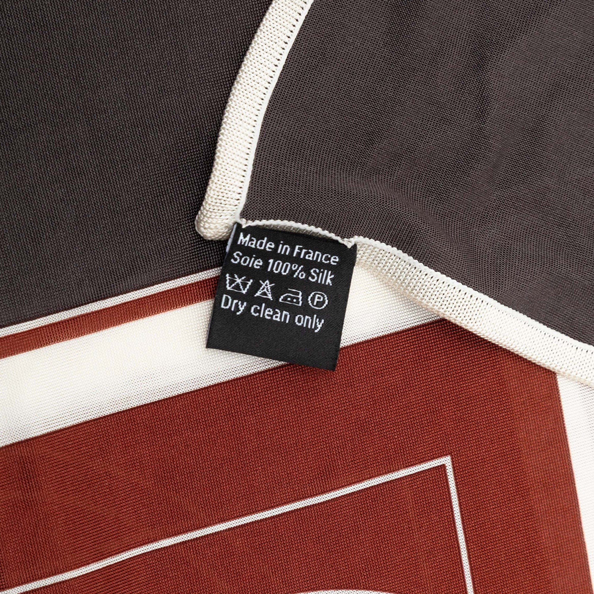 Hermès Ex Libris Fluide Silk Scarf