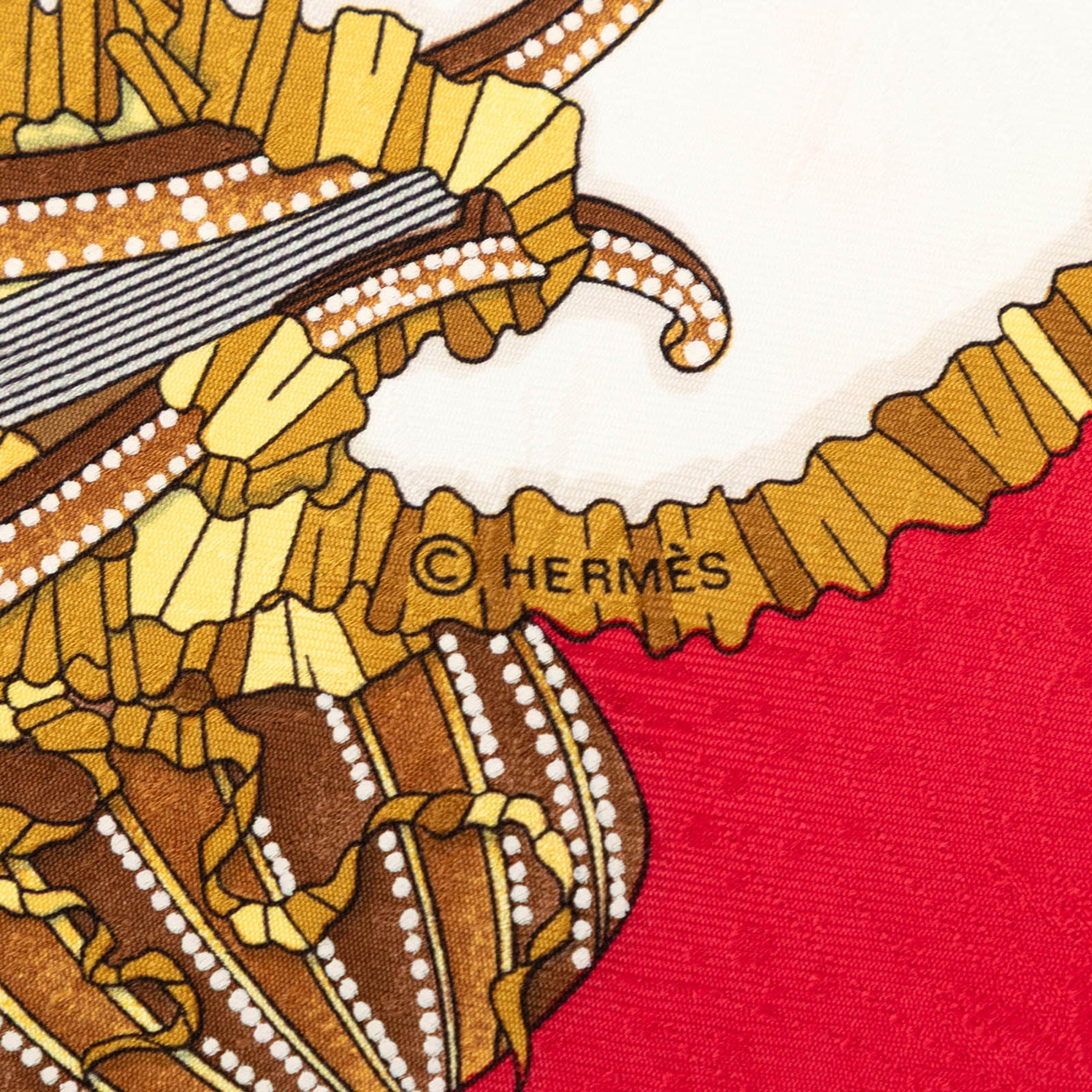 Hermès Les Fêtes du Roi Soleil Silk Scarf 90