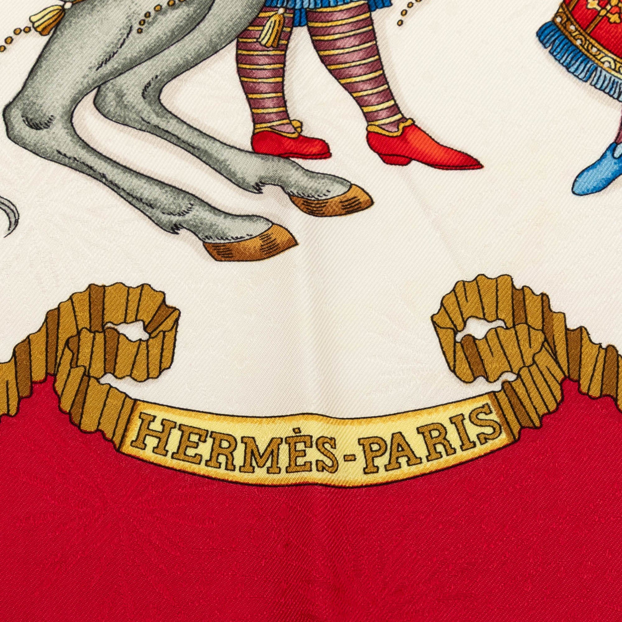 Hermès Les Fêtes du Roi Soleil Silk Scarf 90