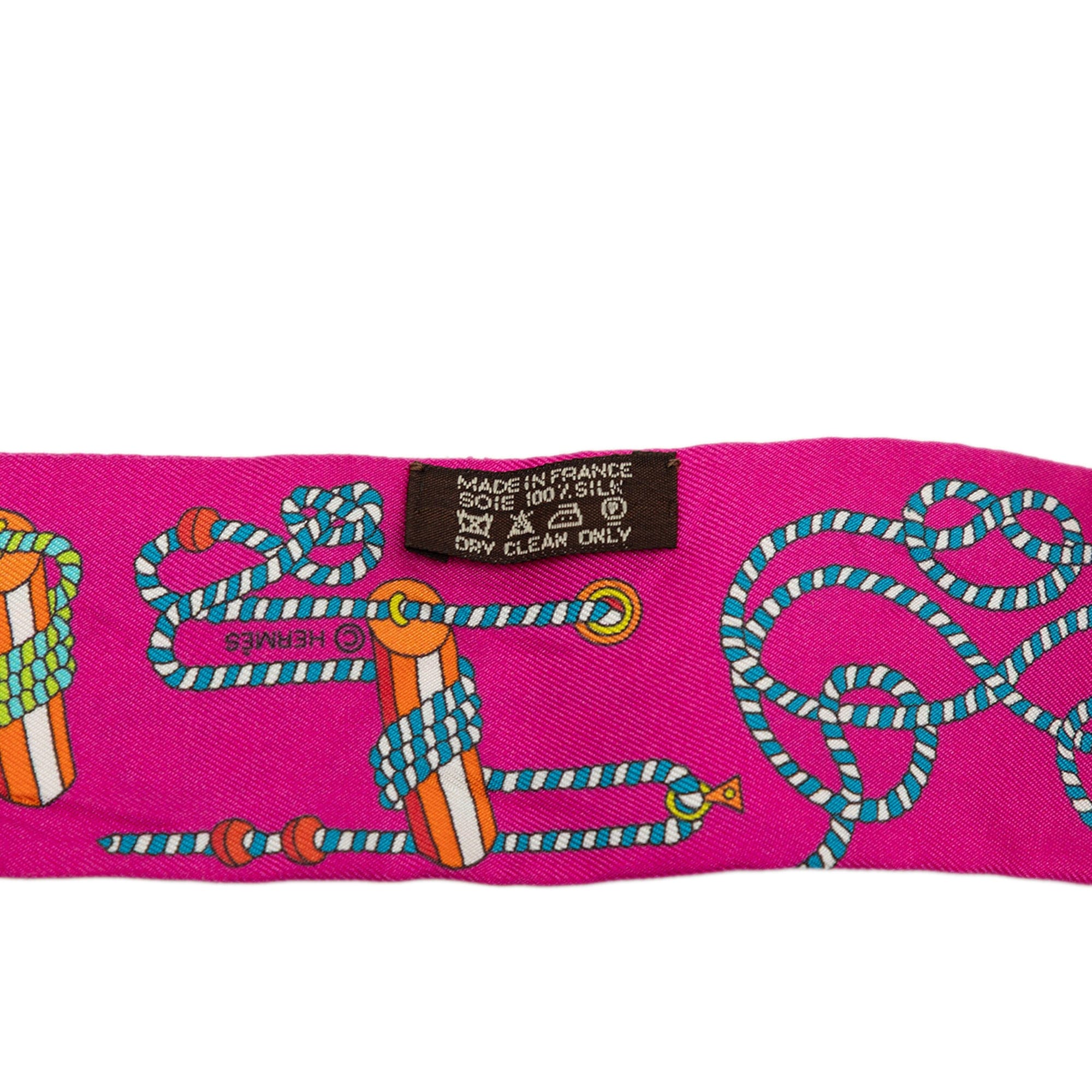 Hermès Cordages Silk Twilly Scarf