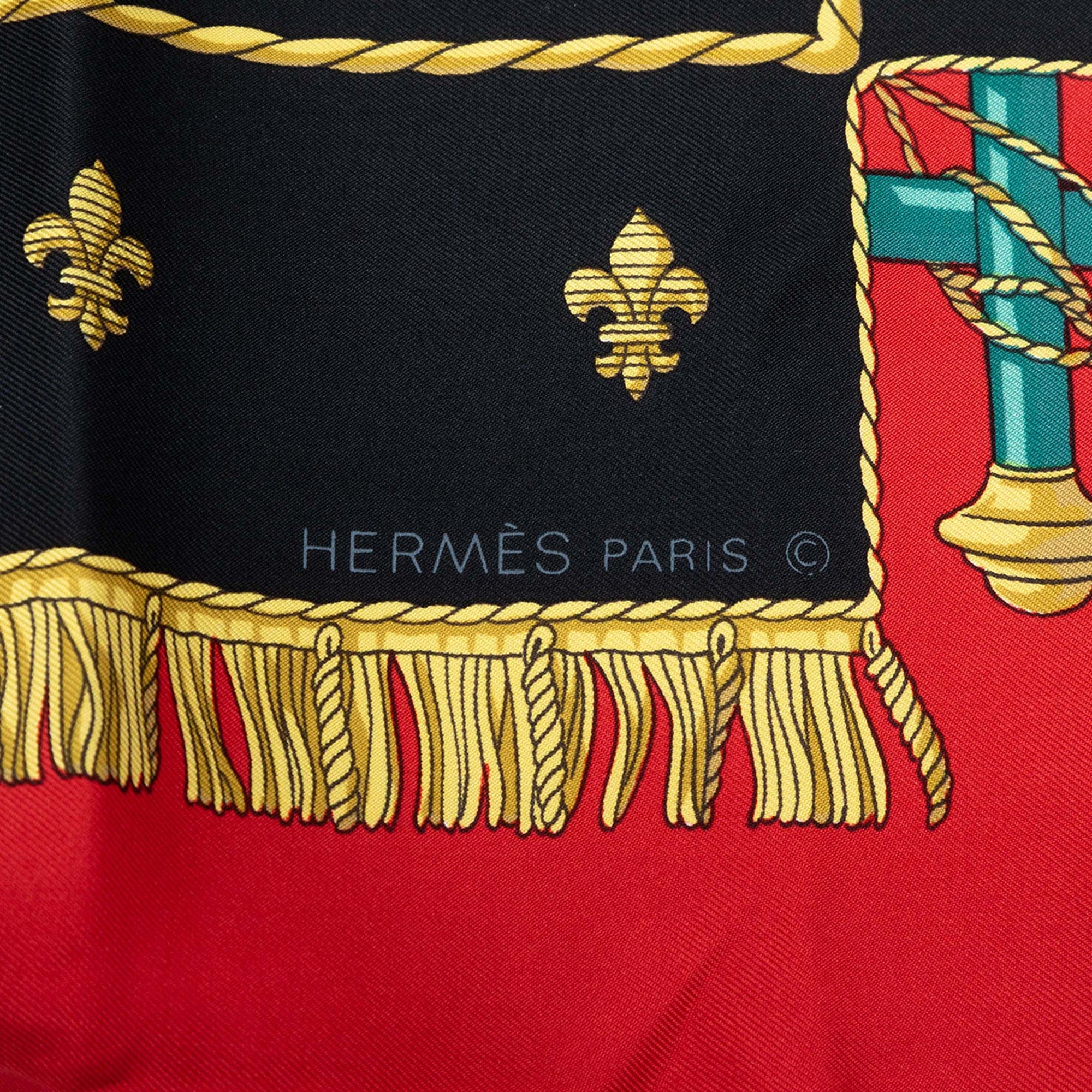 Hermès Vue Du Carrosse De La Galere La Reale Silk Scarf 90
