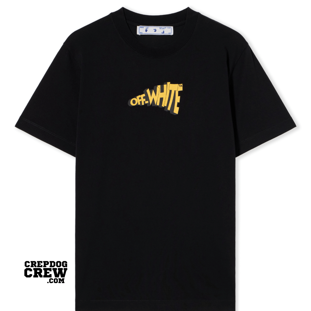 OFF WHITE CARTOON ARROW SLIM T-Shirt BLACK