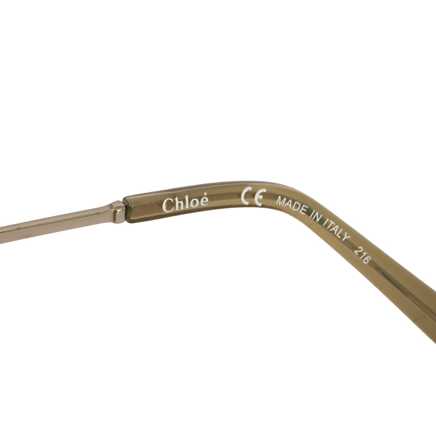 CHLOE CARLINA OVERSIZED ROUND METALLIC FRAM SUNGLASSES