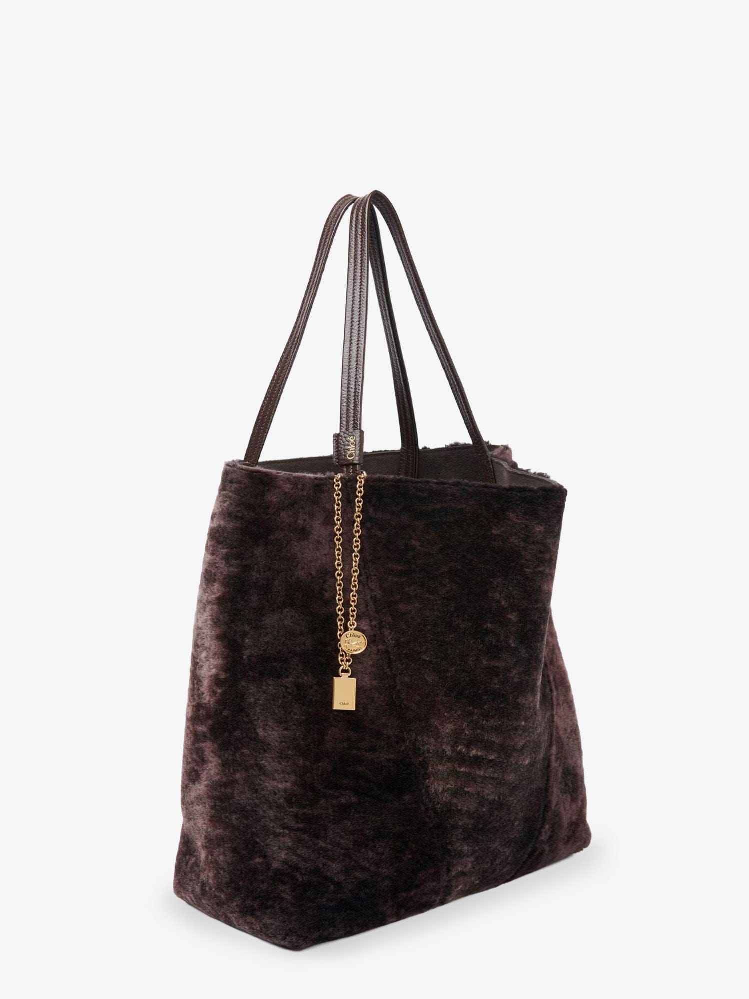 Chloe Spin shearling shoulder bag