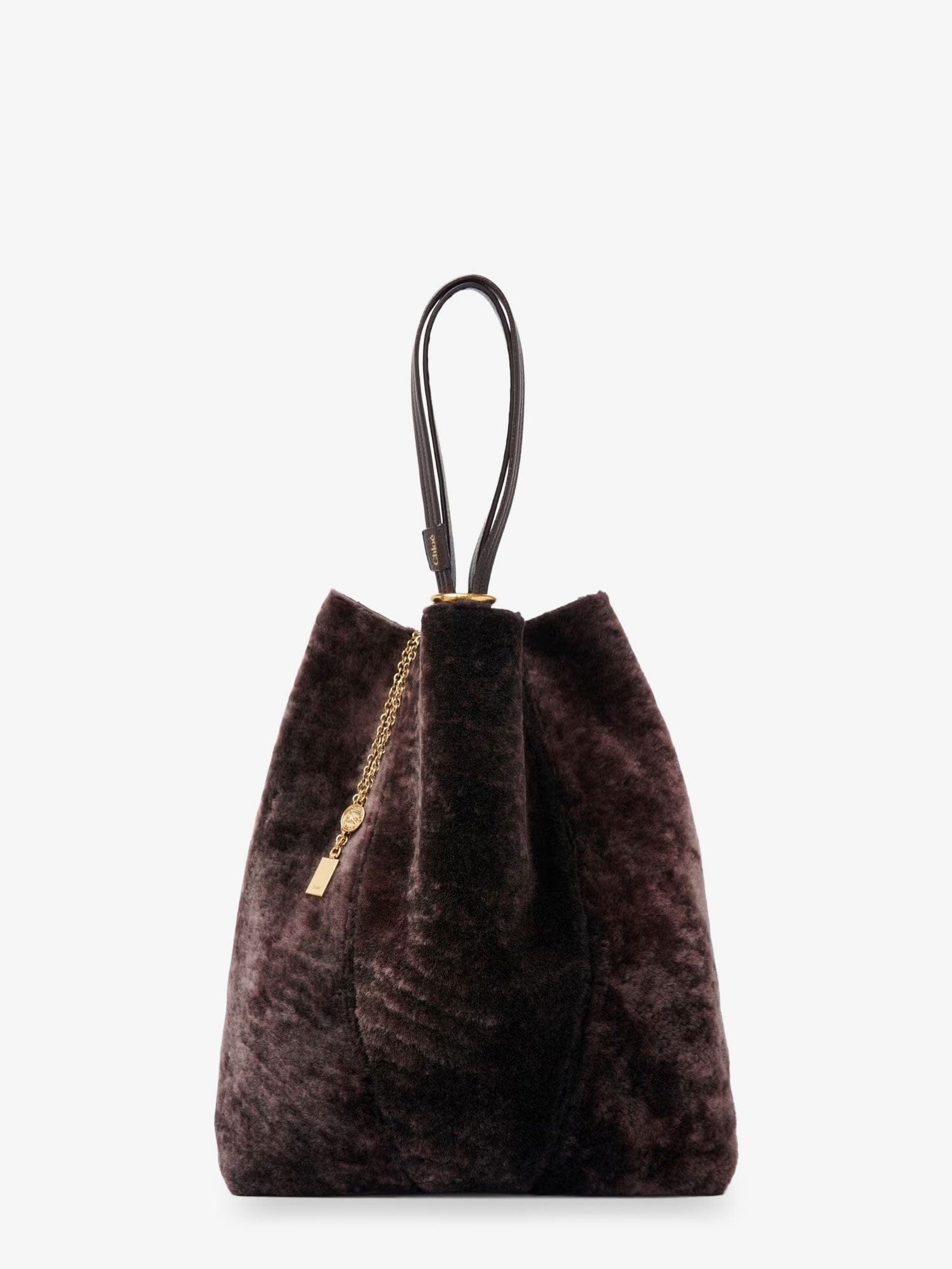 Chloe Spin shearling shoulder bag
