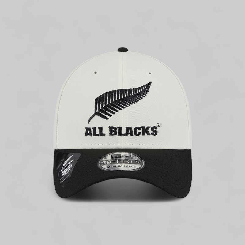 New Era All Blacks Classic Collection 39Thirty Chrome White/Black