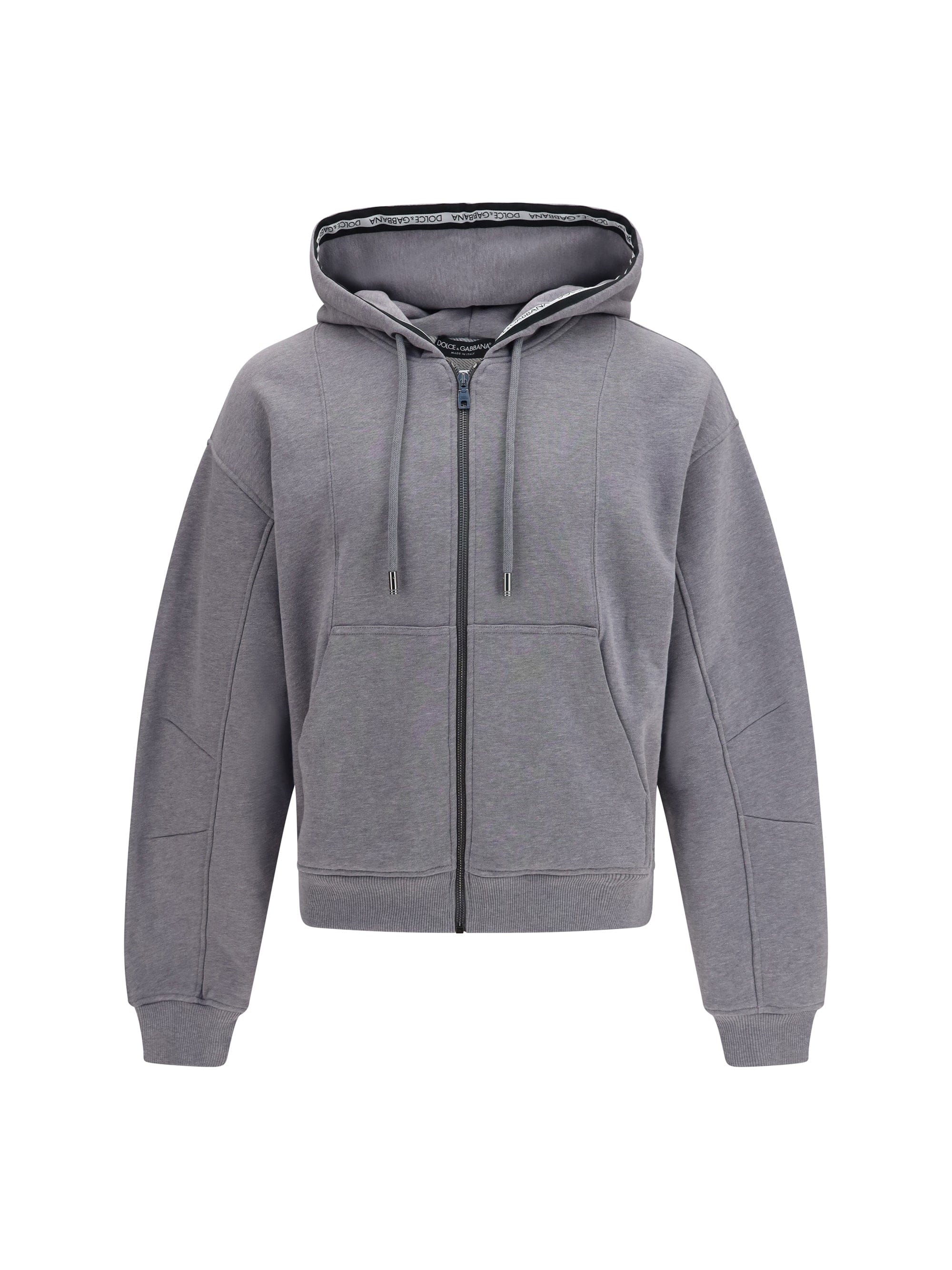 Dolce & Gabbana Cotton Hoodie — Gray