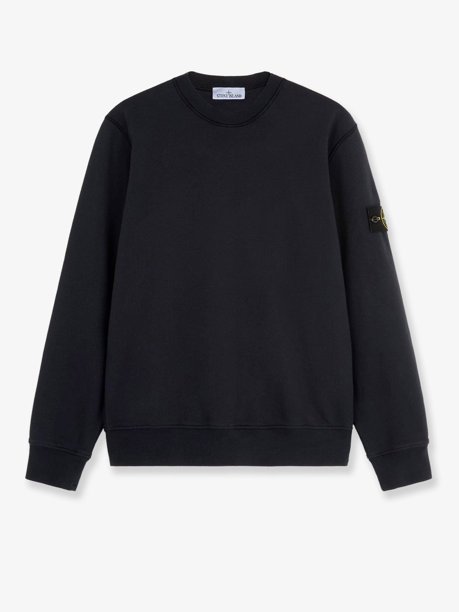 Stone Island Cotton sweatshirt with side logo patch