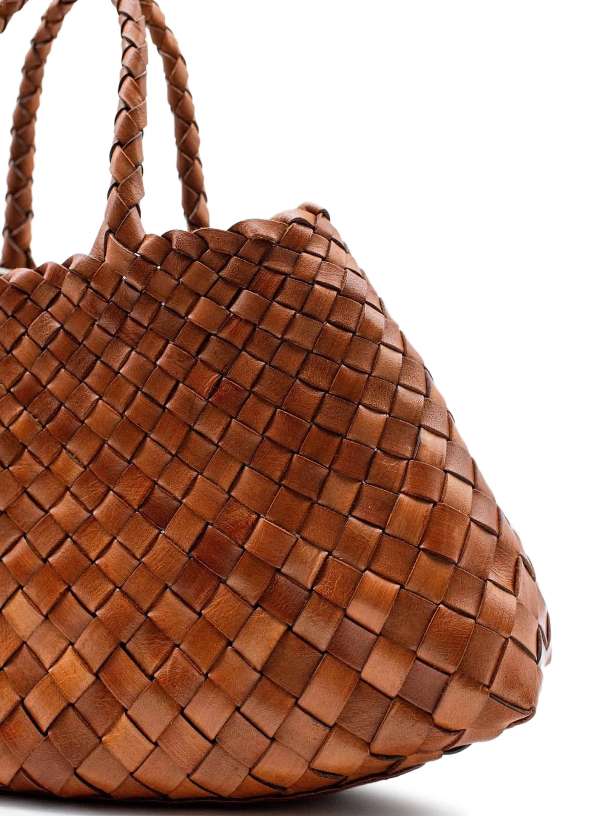 Dragon Diffusion woven leather tote bag