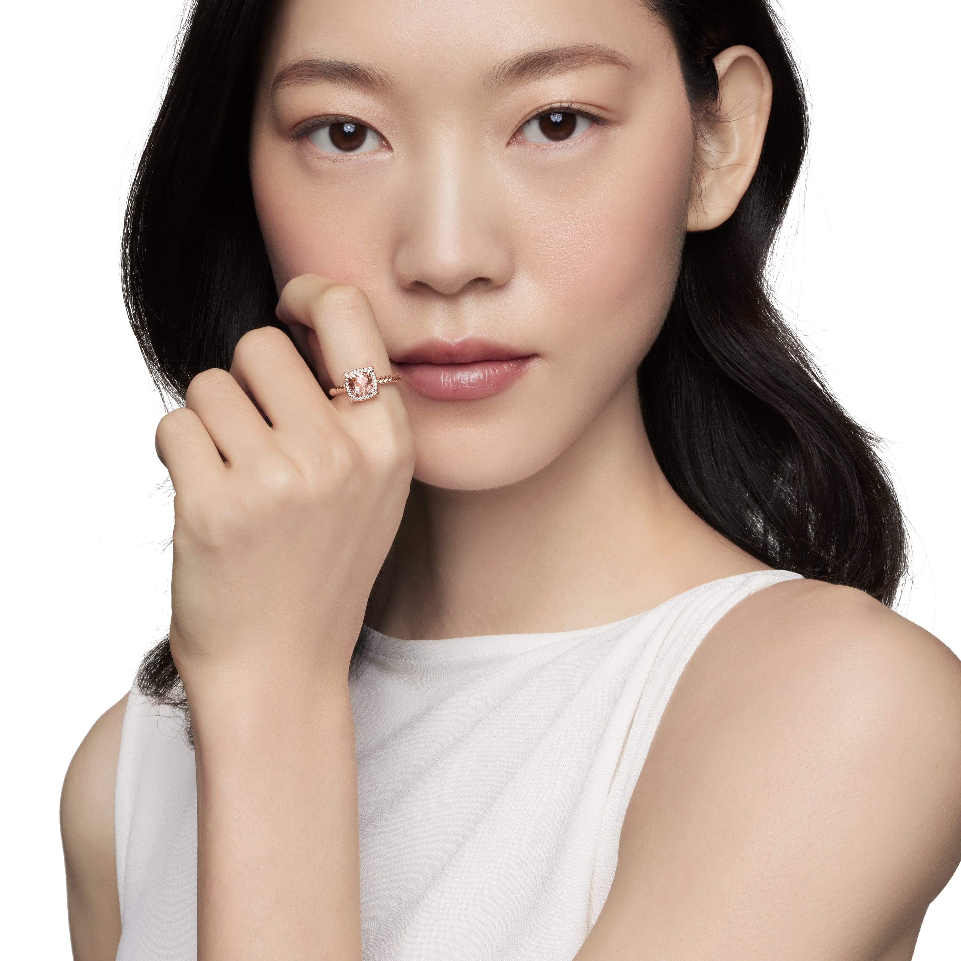 David Yurman Châtelaine® Collection Ring in 18K Rose Gold