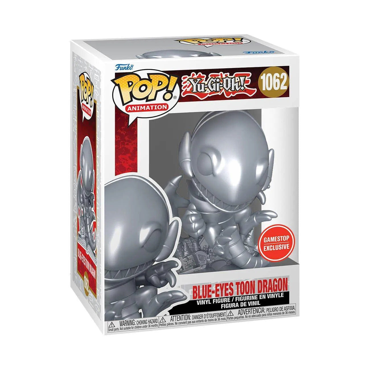 Funko POP! and T-Shirt Yu - Gi - Oh! Blue Eyes Toon Dragon Vinyl Figure and T - Shirt GameStop Exclusive (Large)