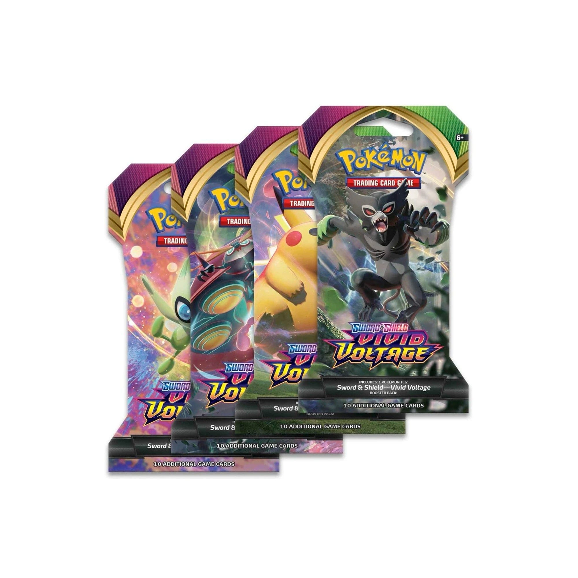 Pokémon TCG: Sword & Shield Vivid Voltage Sleeved Booster Pack (10 Cards)