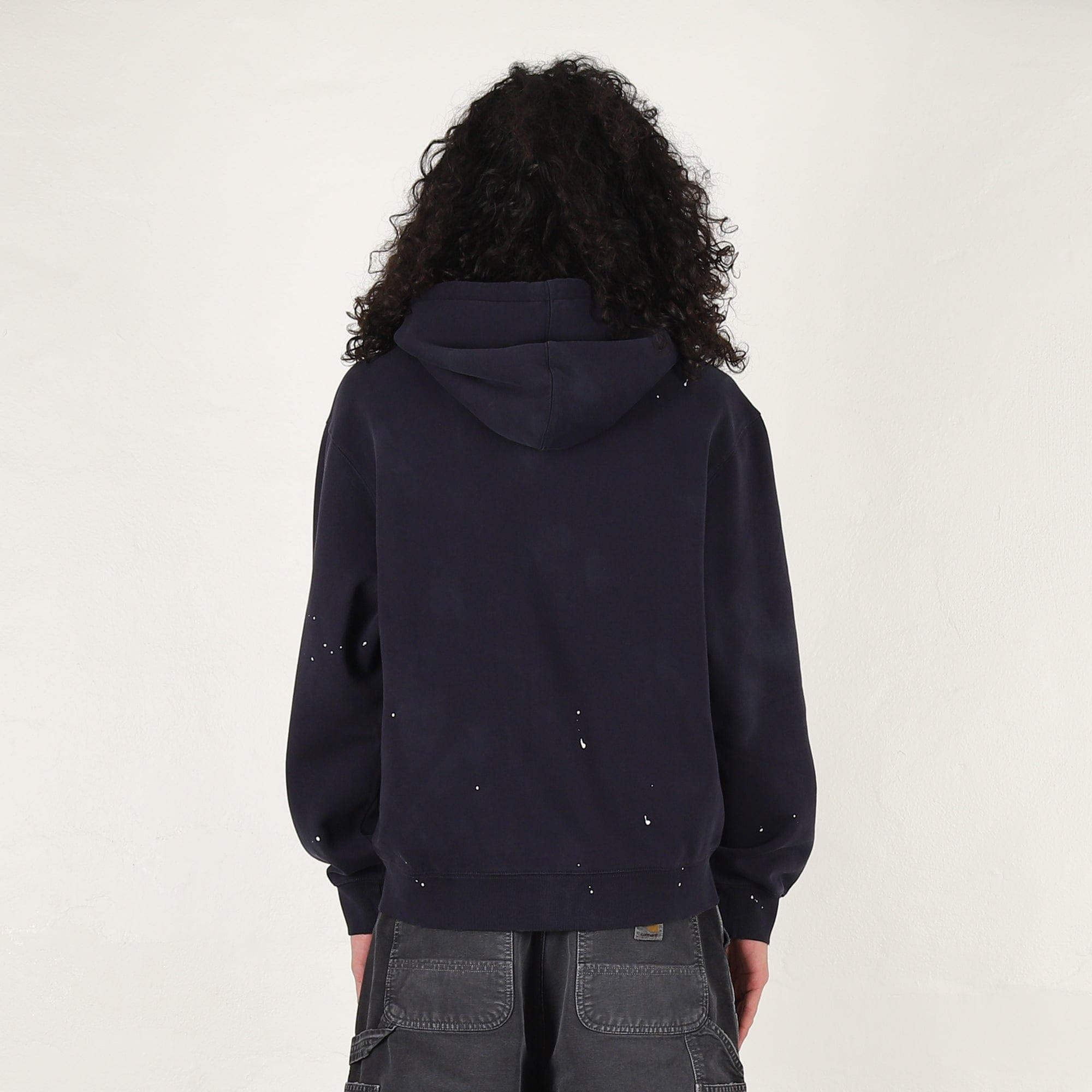 Carhartt Wip Hooded Painter Jacket - Dark Navy destroy wash