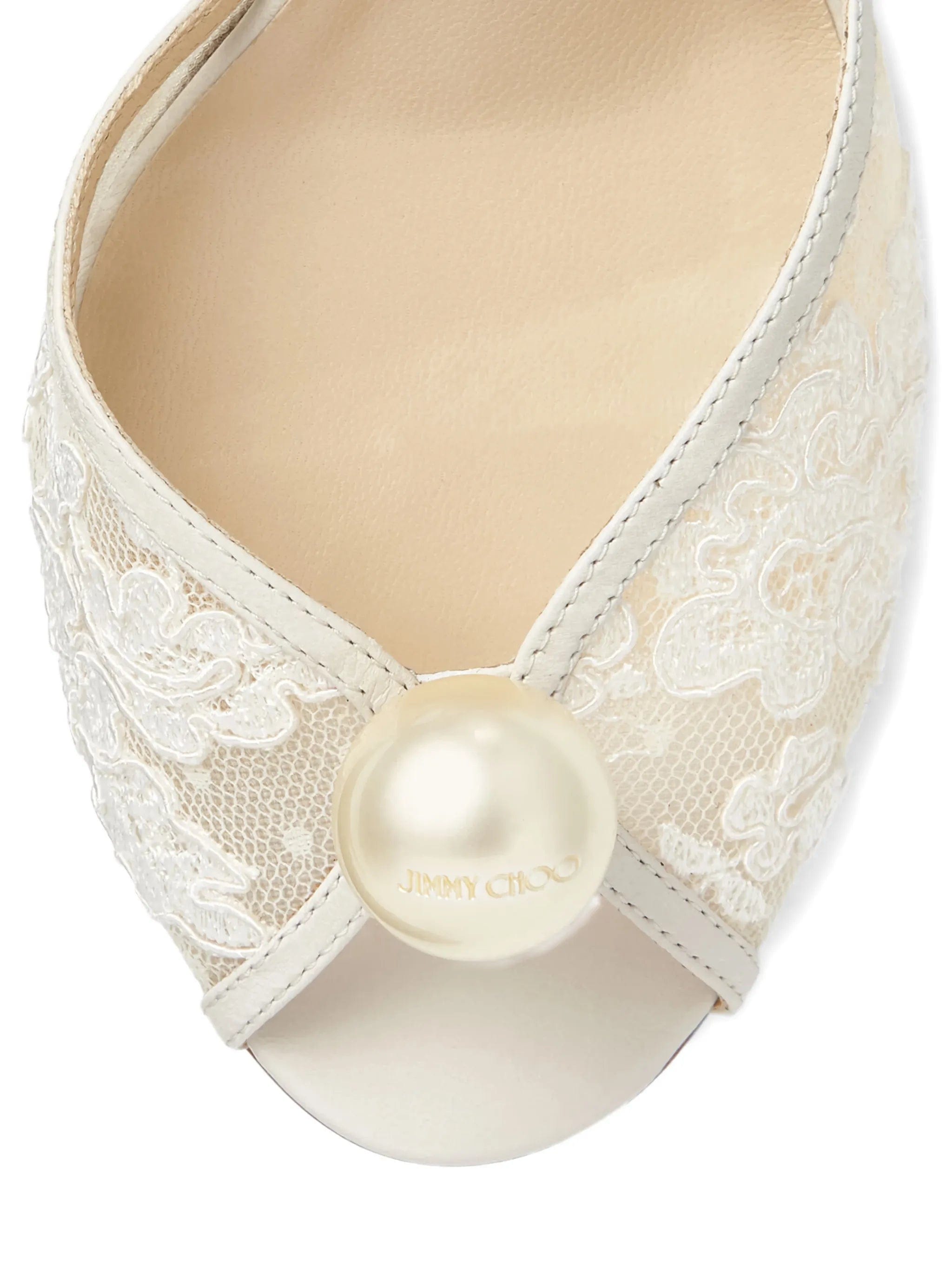 Jimmy Choo pearl lace sandals