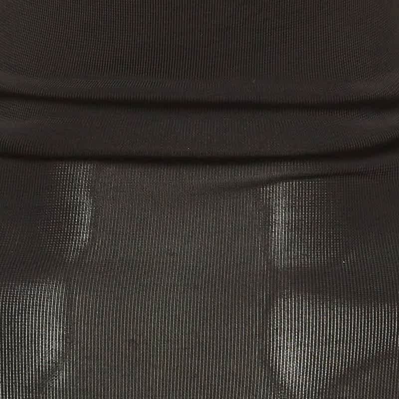 Off - White Black Logo Print Jersey Turtleneck Top
