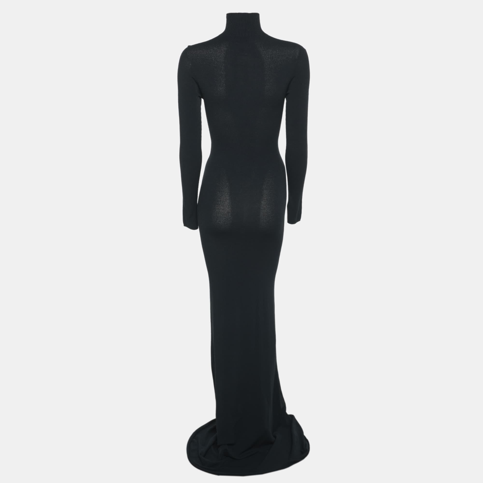 Off - White Blue Stretch Crepe Bodycon Dress