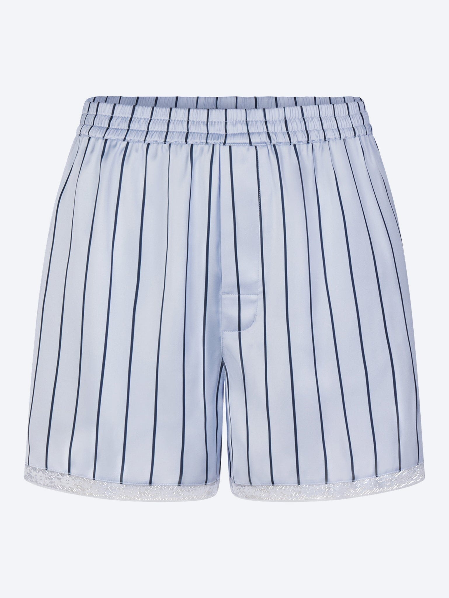 SKIMS Woven shine sleep boxer with lace
