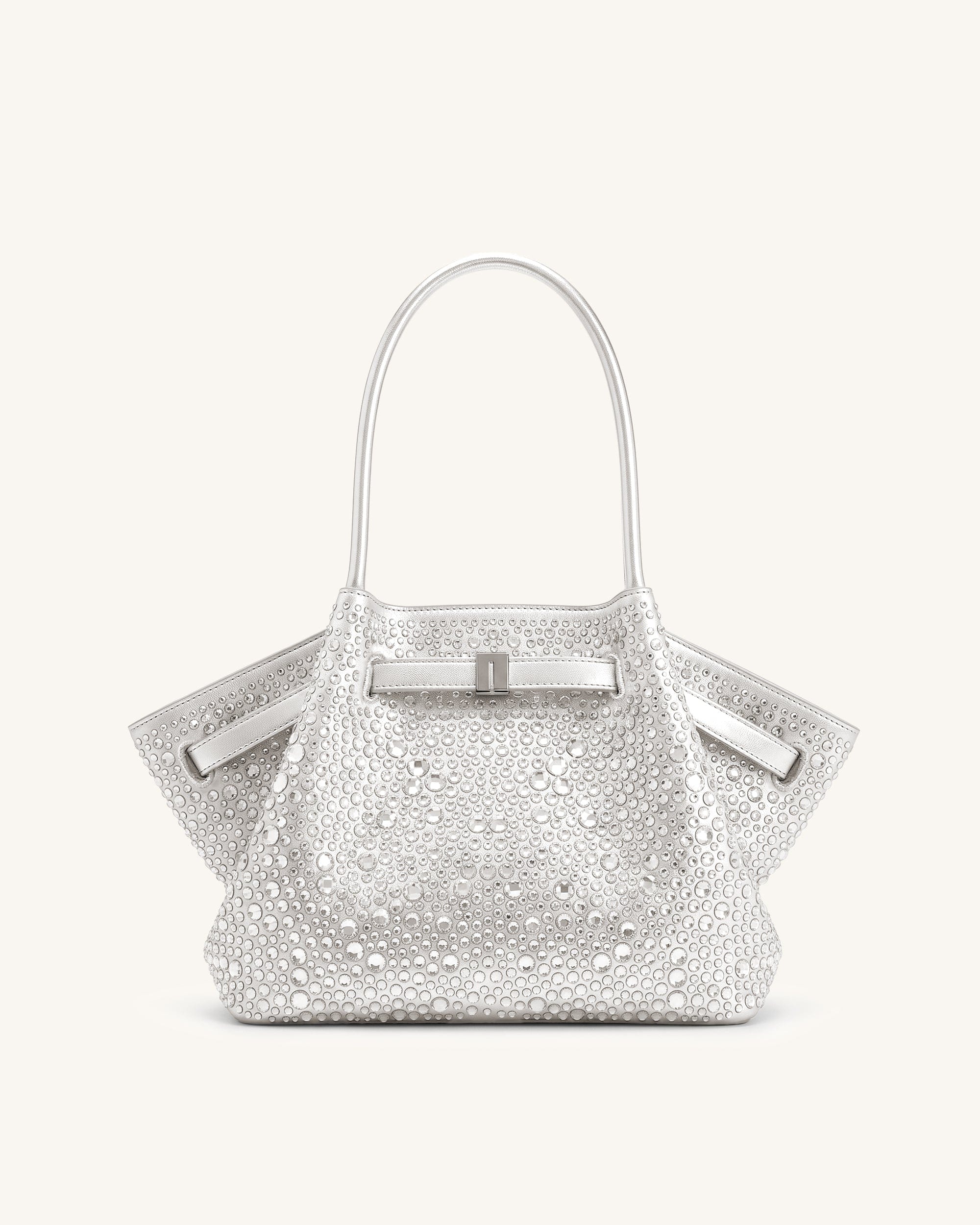 Jw Pei Hana Medium Artificial Crystal Tote Bag Silver