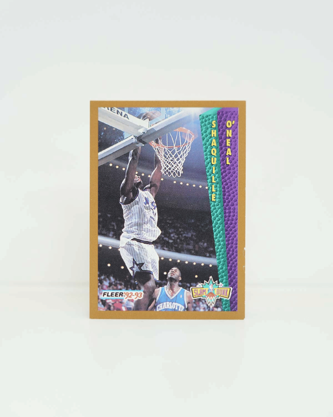 Upper Deck NBA Card SHAQUILLE O'NEAL Slam Dunk Fleer 92 - 93