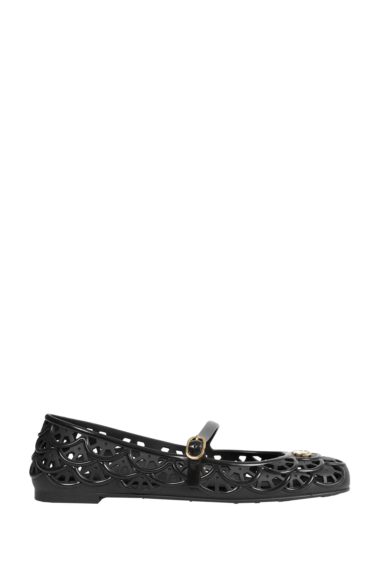 Valentino Garavani Vlogo Rubber Ballet Flats