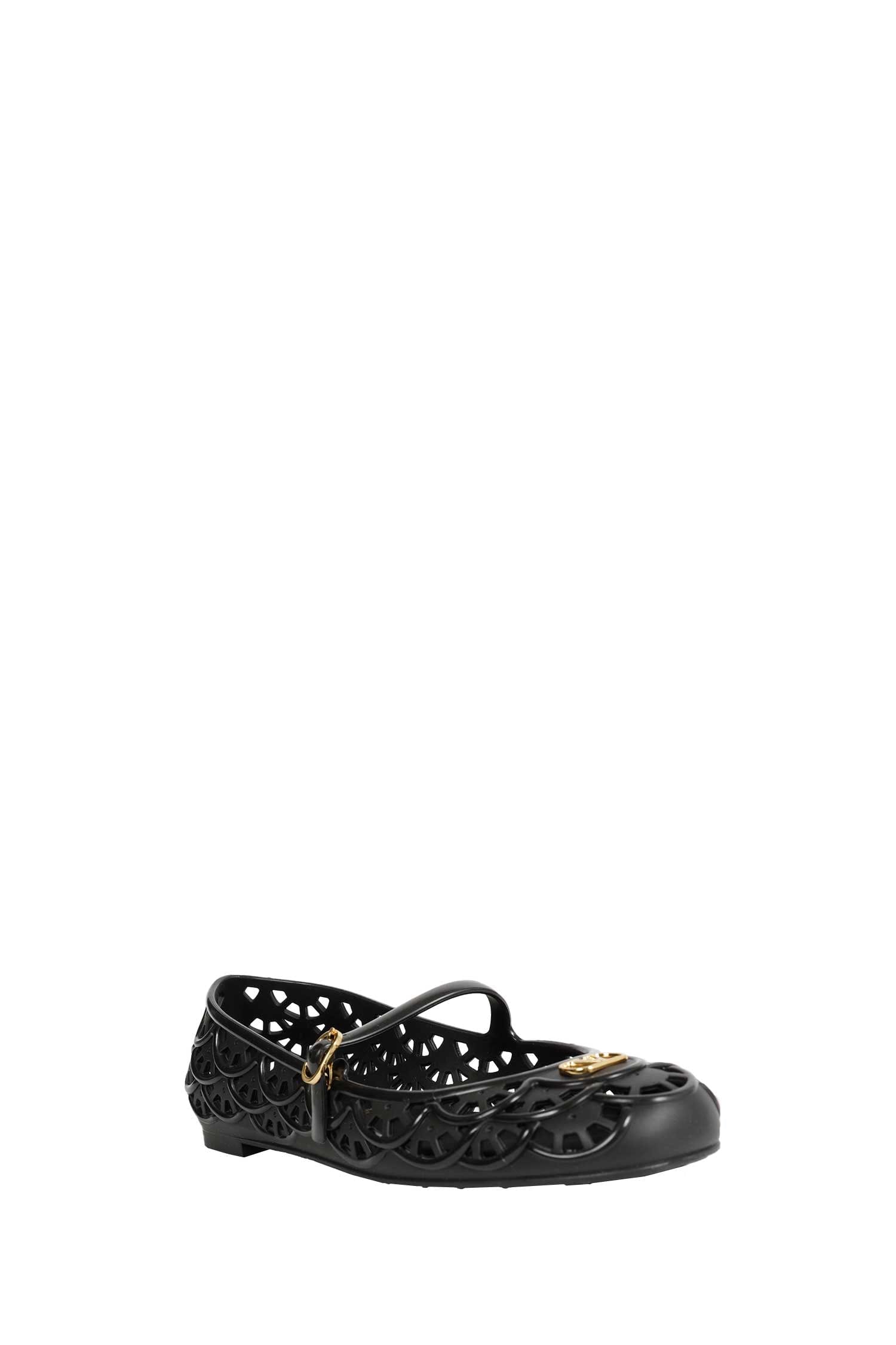 Valentino Garavani Vlogo Rubber Ballet Flats