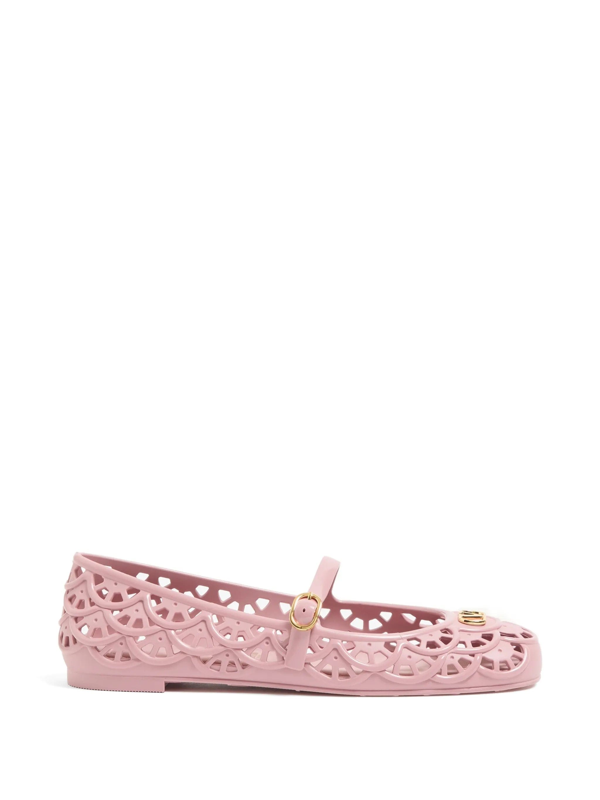 Valentino Garavani Ondette scalloped ballet flats