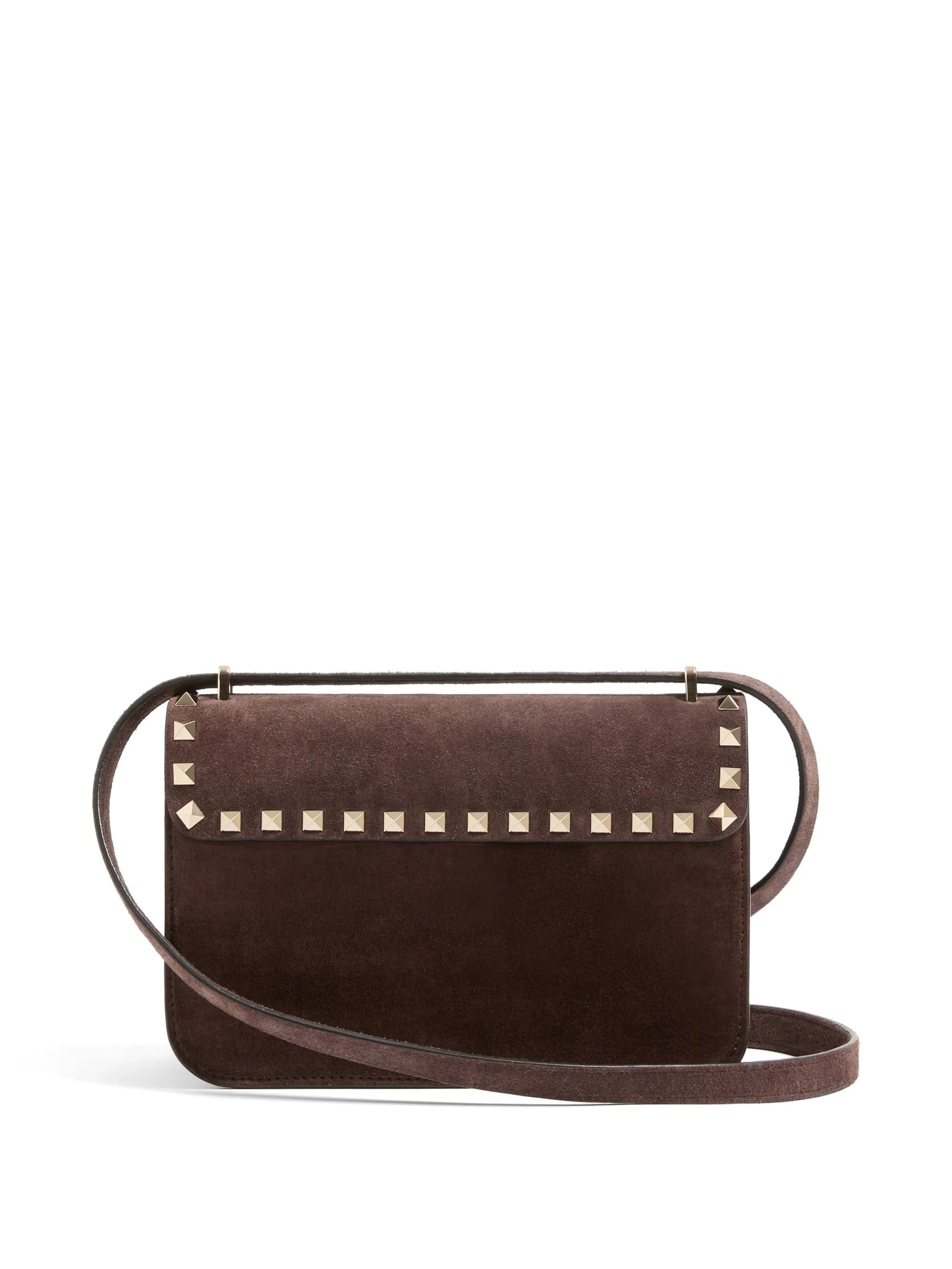 Valentino Garavani Rockstud small shoulder bag in suede