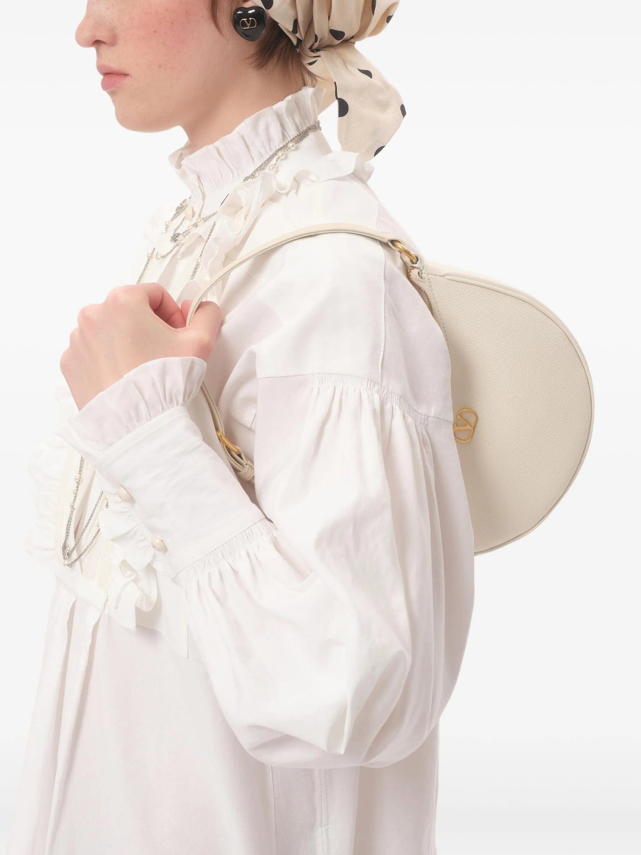 Valentino Garavani Hobo logo zip mini shoulder bag