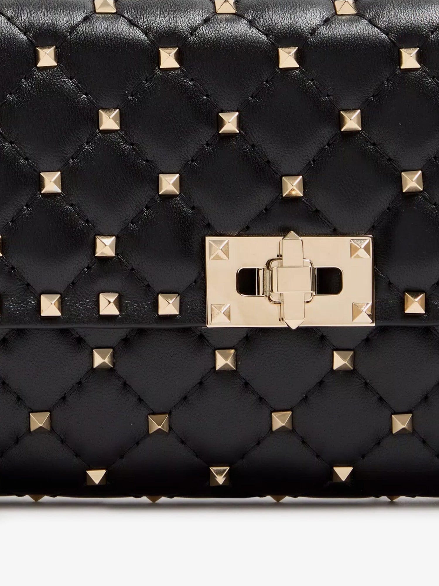 Valentino Garavani Rockstud Spike leather shoulder bag with iconic all - over studs